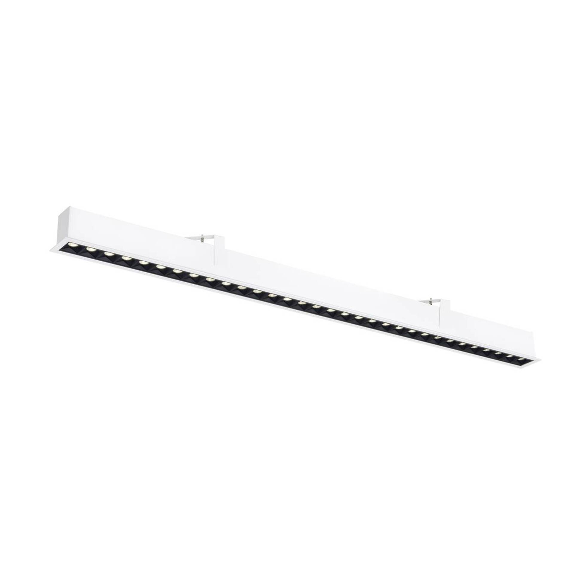 Levně BIG WHITE SLV GLENOS PRO Stropní vestavné svítidlo, 1,2 m, DALI, UGR19, 4000K, 75°, IP20, bílé / černé 1010523