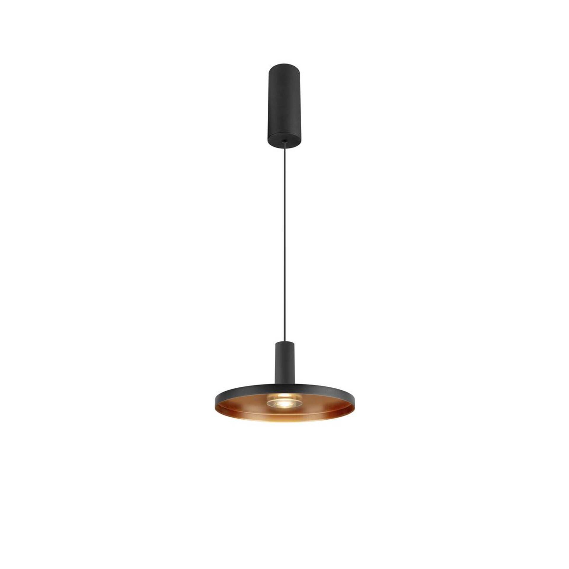 Levně BIG WHITE SLV LALU SET závěsné svítidlo, LED základna, PLATE 22, PHASE, délka závěsu 200 cm, 2700/3000 K, 40°, černá 1010792