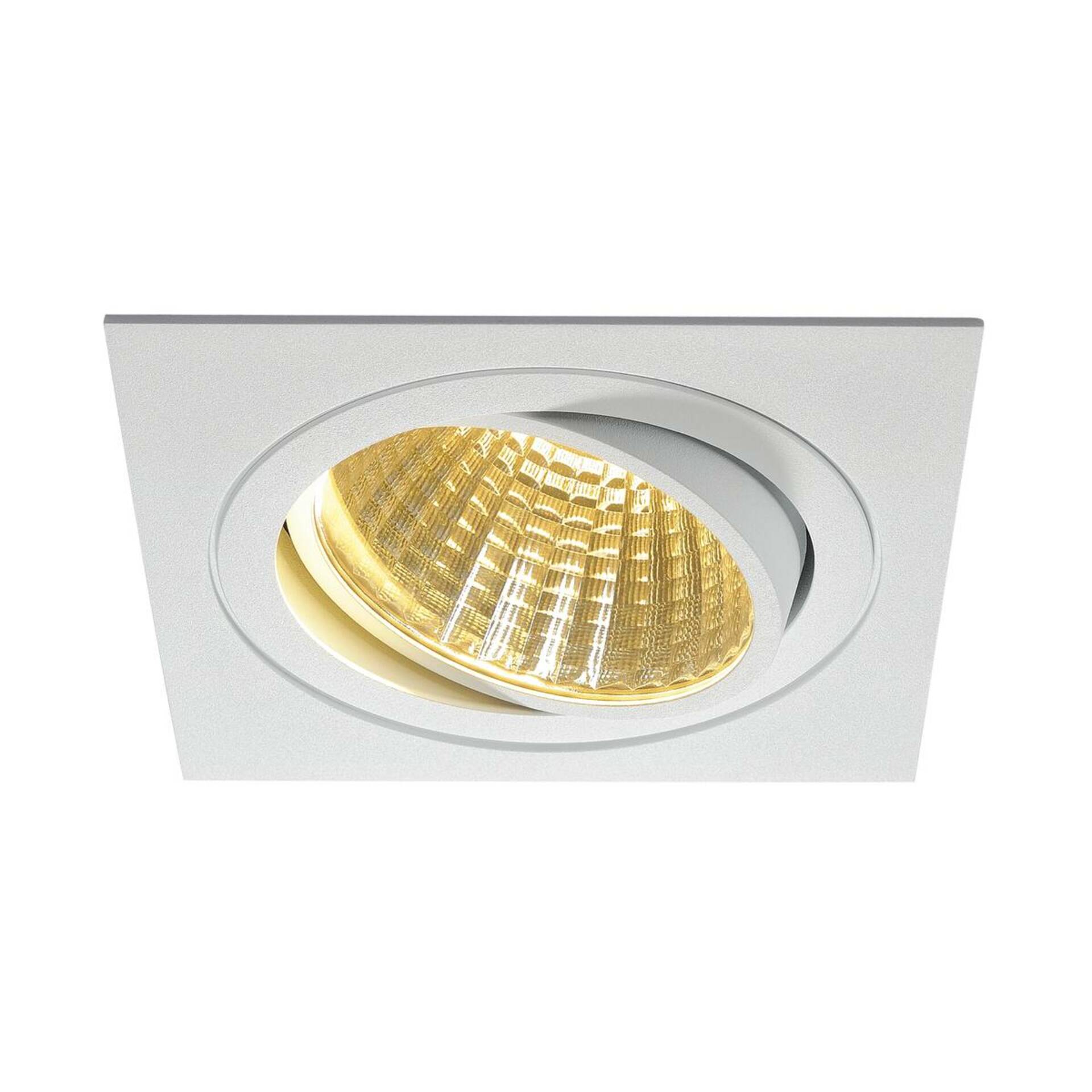 Levně SLV BIG WHITE SADA NEW TRIA 1, vestavné svítidlo, jedna žárovka, LED, 2700K, hranaté, bílé, 30°, 29 W