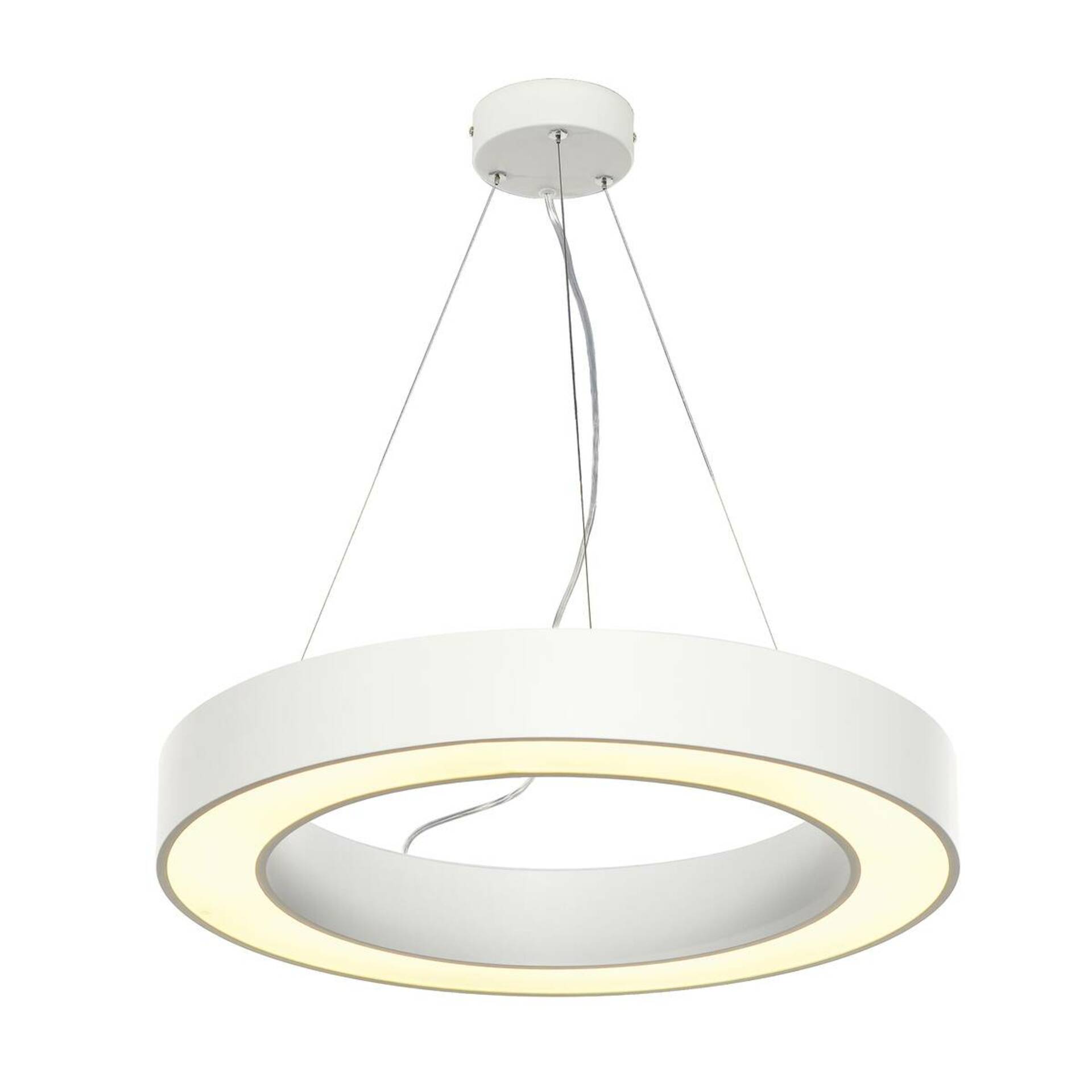 Levně SLV BIG WHITE MEDO RING 60, závěsné svítidlo, LED, bílé, pr. 60 cm, vč. ovladače LED 133841