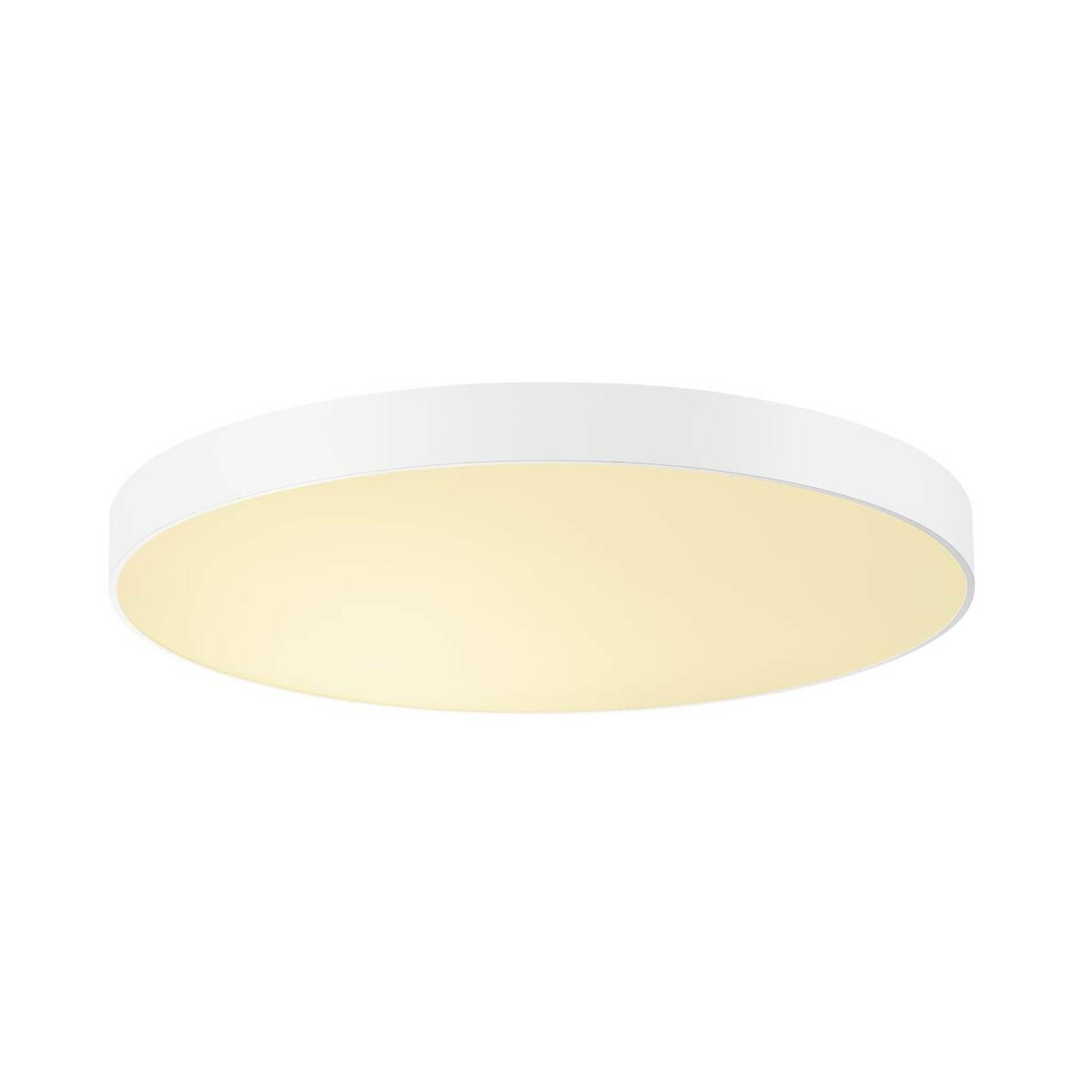 SLV BIG WHITE MEDO 90, stropní svítidlo, LED, 3000K, kulaté, bílé, pr. 90 cm, s možností převybavení na závěsné svítidlo, 120 W 135171