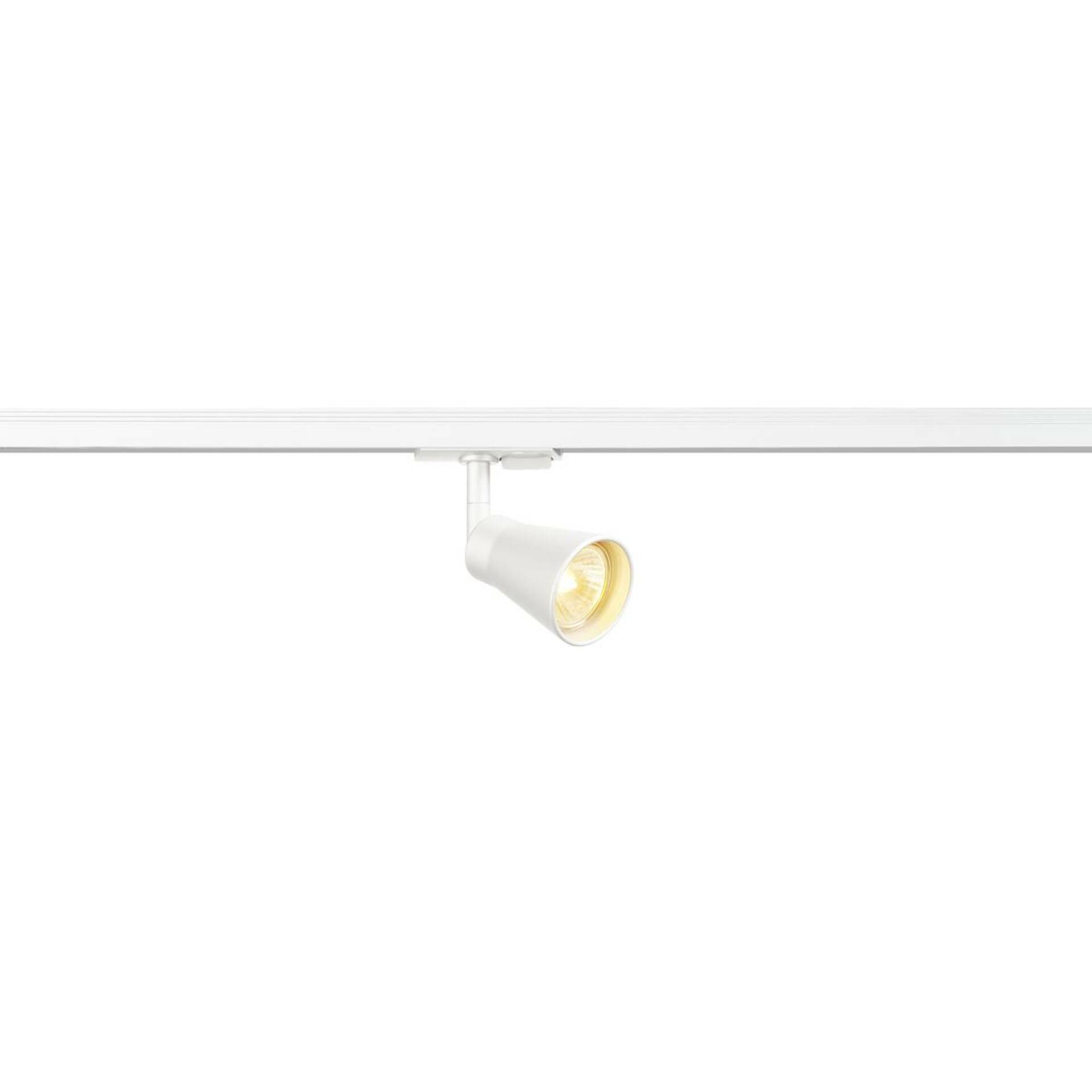 SLV BIG WHITE AVO, bodové svítidlo pro vysokonapěťovou 1fázovou proudovou sběrnici, QPAR51, bílé, max. 50 W 144201