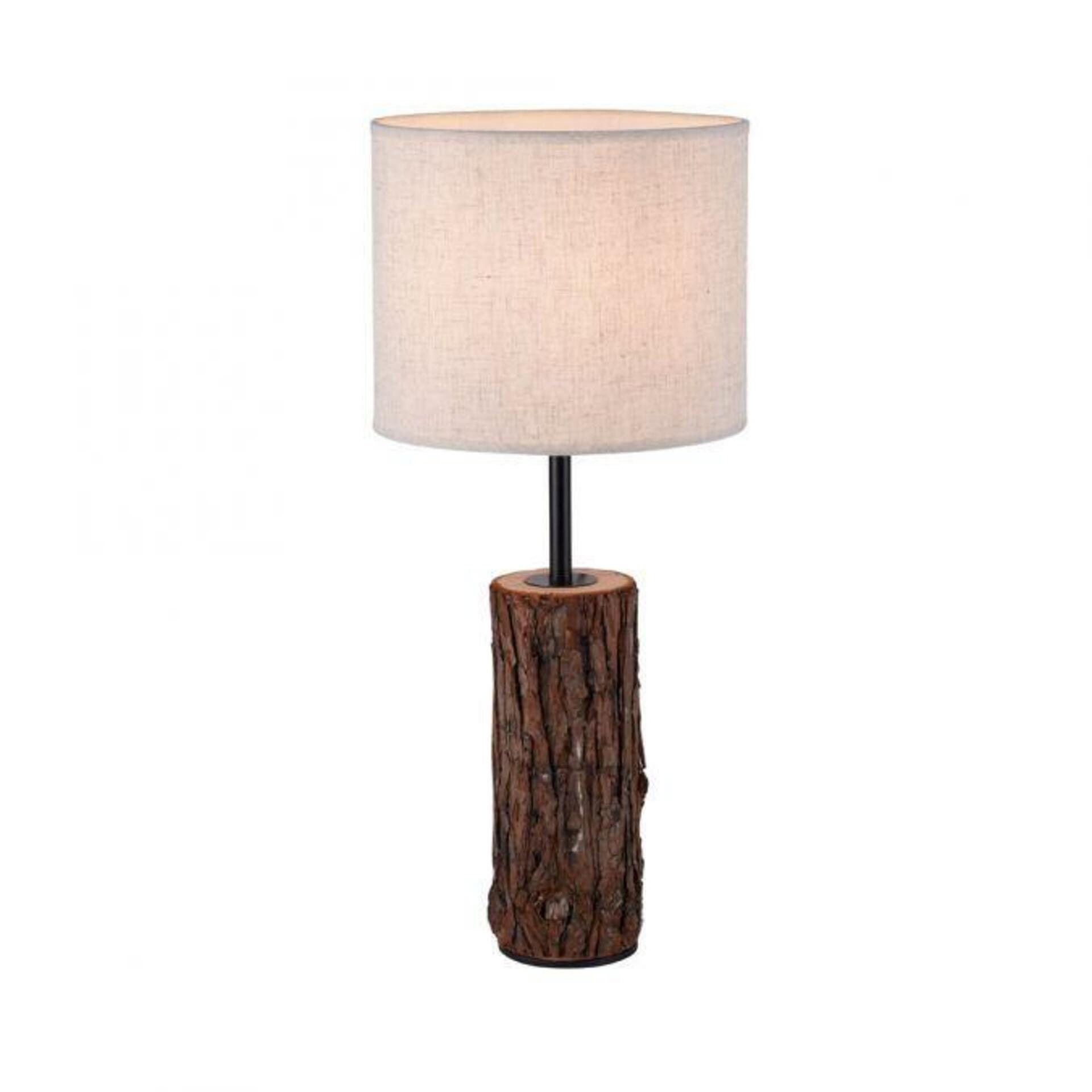 PAUL NEUHAUS LEUCHTEN DIREKT LED stolní lampa, dřevo, látkové stínidlo,1xE27, šňůrový vypínač
