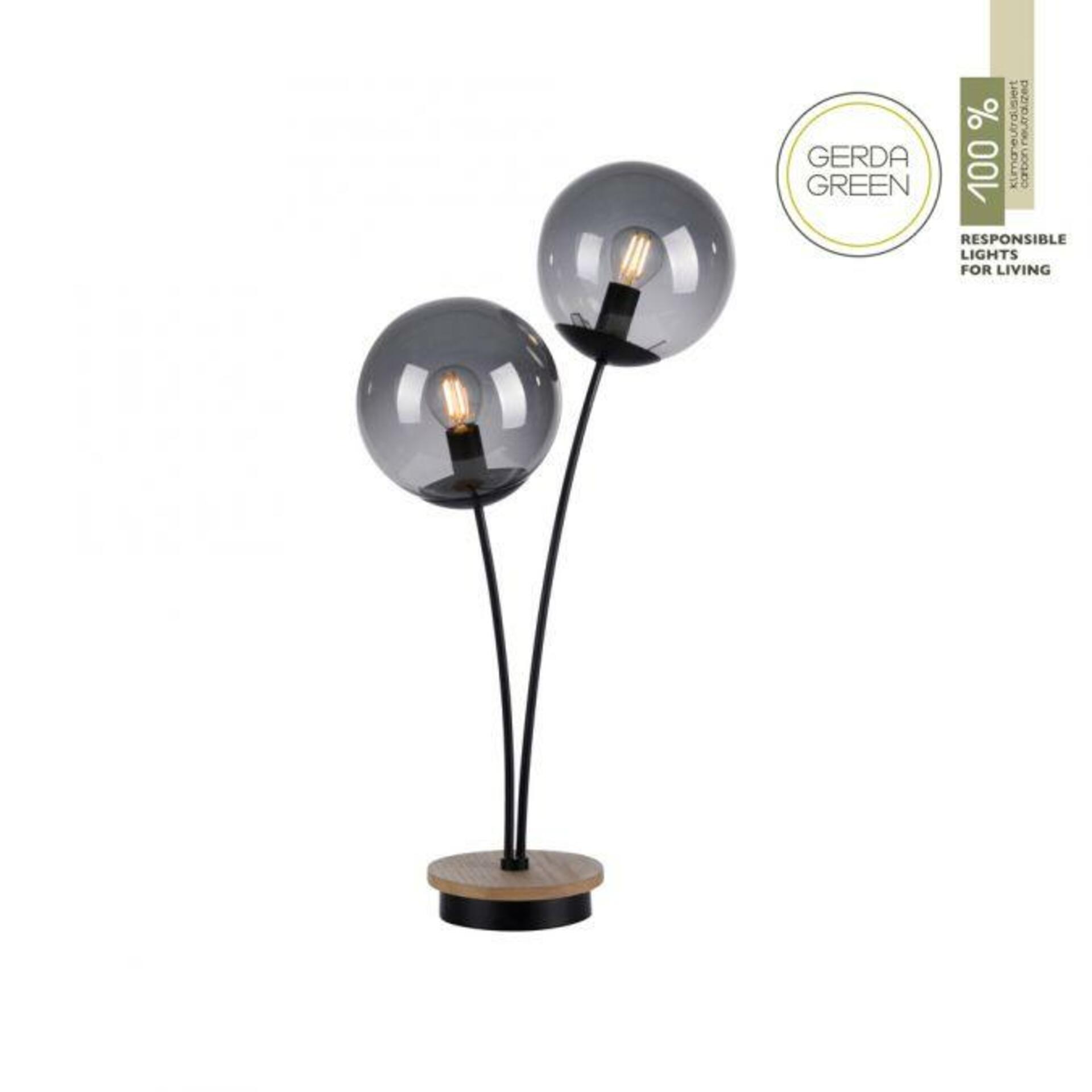 Levně LEUCHTEN DIREKT is JUST LIGHT LED stolní lampa dřevo kouřová barva šňůrový vypínač IP20 do interiéru LD 11390-79