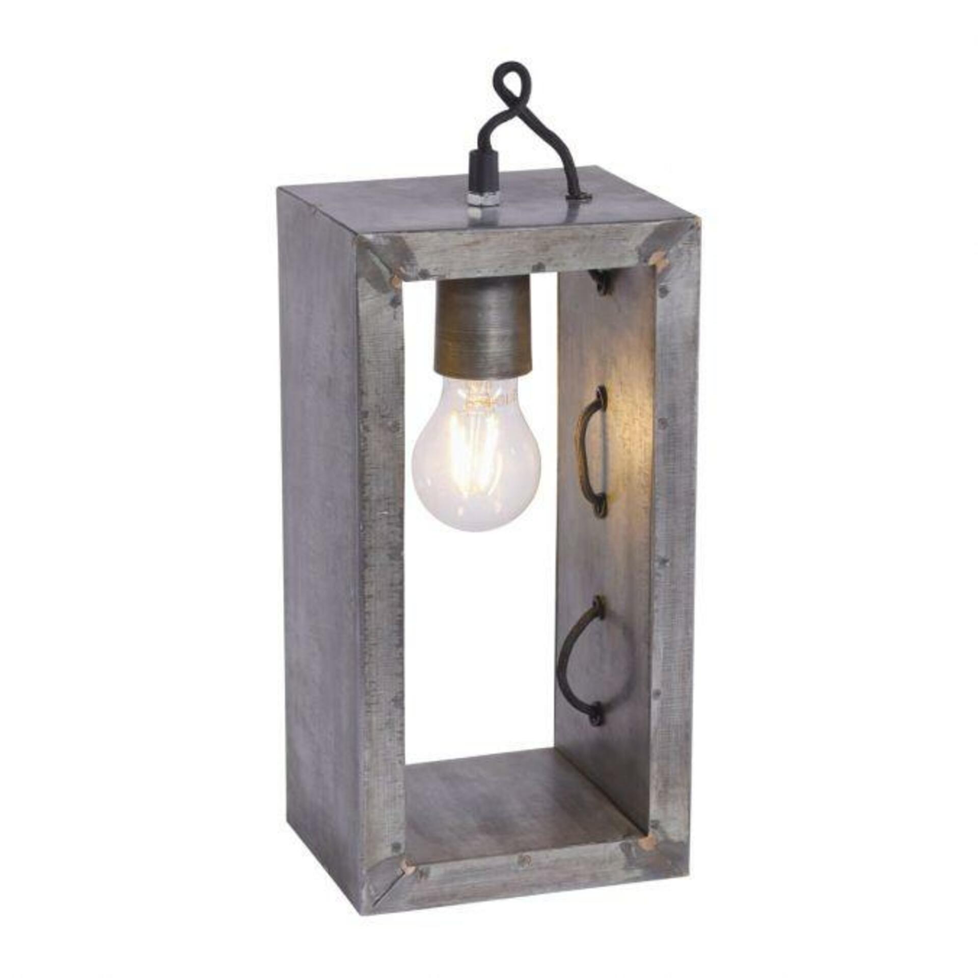 PAUL NEUHAUS LEUCHTEN DIREKT Stolní lampa v industriálním stylu v železném provedení s paticí E27 LD 11505-77