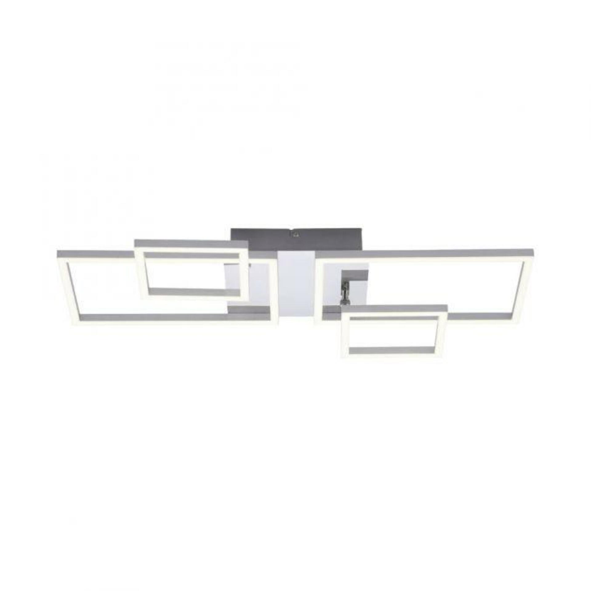 PAUL NEUHAUS LEUCHTEN DIREKT LED stropní svítidlo, barva ocel, moderní teplá bílá, design 3000K 14030-55