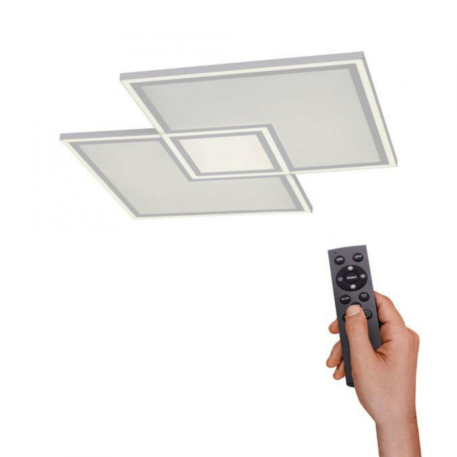 LEUCHTEN DIREKT is JUST LIGHT LED stropní svítidlo, bílé, dálkový ovladač, stmívatelné, CCT, IP20 2700-5000K