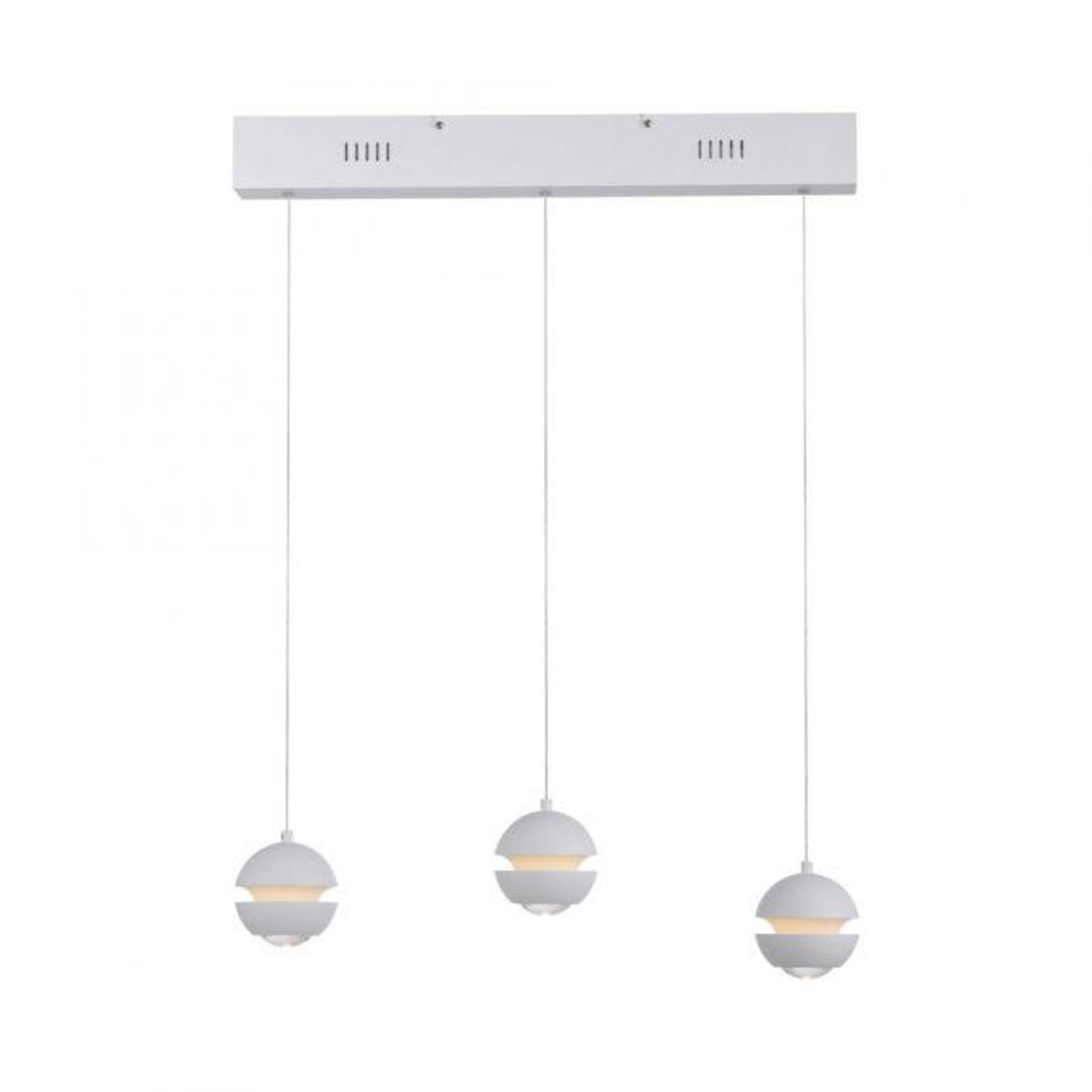 Levně PAUL NEUHAUS JUST LIGHT Kolekce Schöner Wohnen LED závěsné svítidlo LINI, bílé, 3-ramenné, Comfort Lift, krokově stmívatelné 3000K