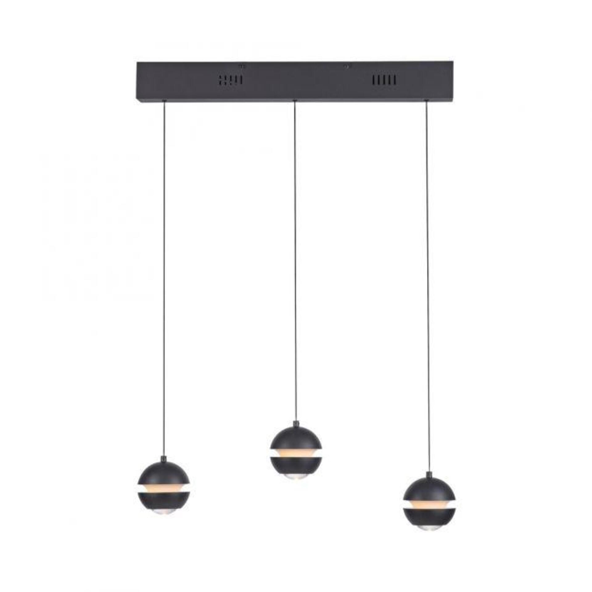 Levně PAUL NEUHAUS JUST LIGHT Kolekce Schöner Wohnen LED závěsné svítidlo, černé, 3-ramenné, Comfort Lift, krokově stmívatelné 3000K