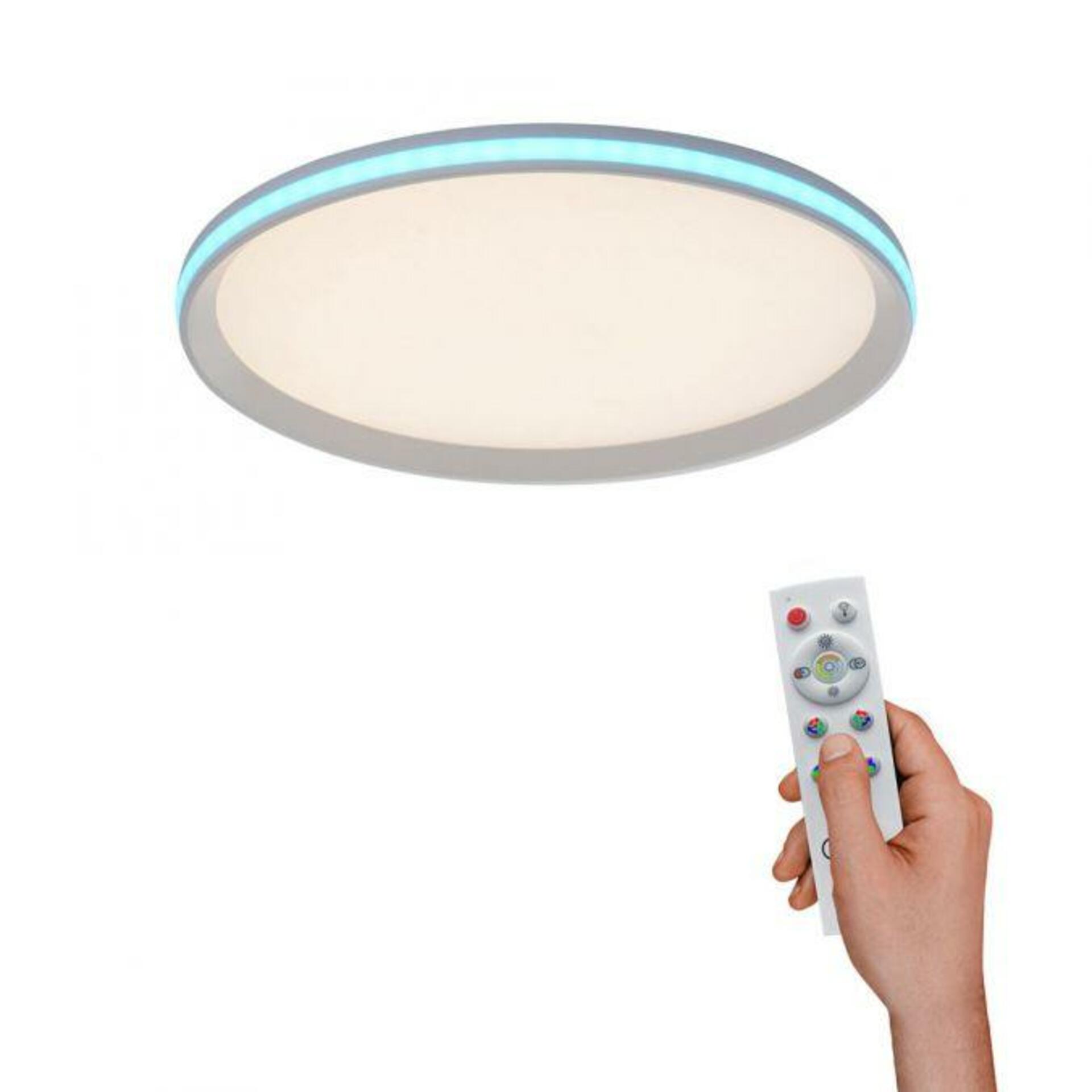 PAUL NEUHAUS LEUCHTEN DIREKT LED stropní svítidlo, bílé, CCT, RGB, dálkový ovladač, stmívatelné 2700-5000K