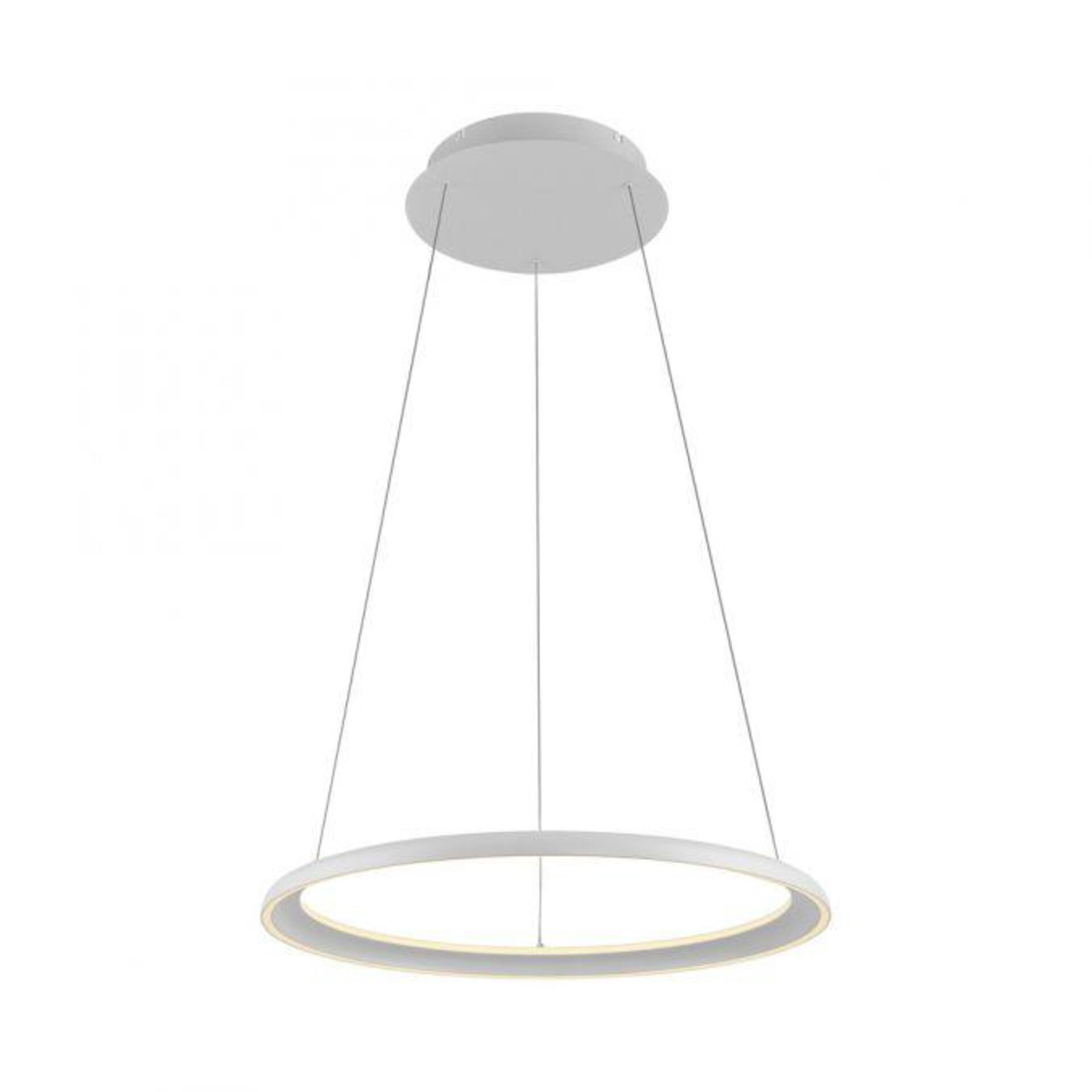 Levně PAUL NEUHAUS JUST LIGHT Kolekce Schöner Wohnen LED závěsné svítidlo QUILLO, bílé, kruhové, stmívatelné, Comfort Lift, SimplyDim 3000K