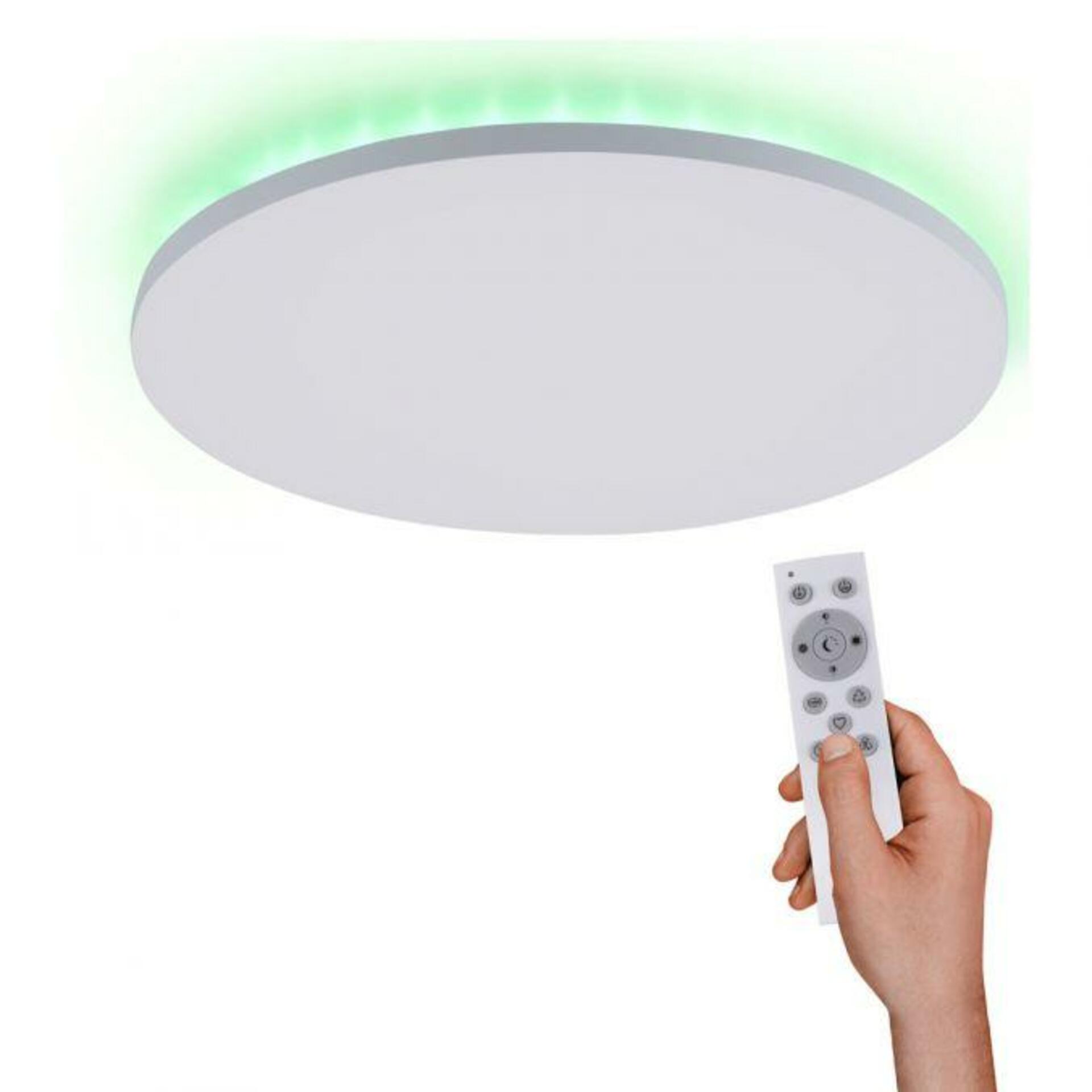 PAUL NEUHAUS LEUCHTEN DIREKT LED stropní svítidlo, bílé, CCT, RGB, dálkový ovladač, stmívatelné 2700-5000K
