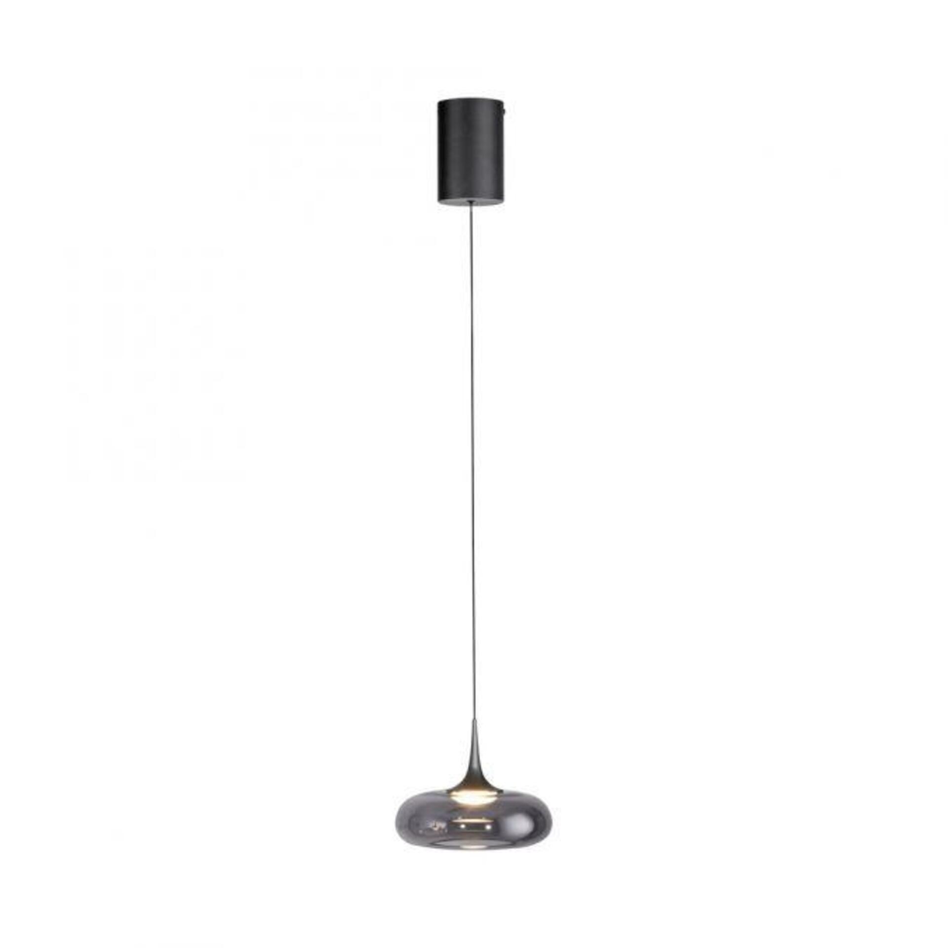 Levně PAUL NEUHAUS JUST LIGHT Kolekce Schöner Wohnen LED závěsné svítidlo POSH, šedé, 1-ramenné, stmívatelné, SimplyDim 3000K