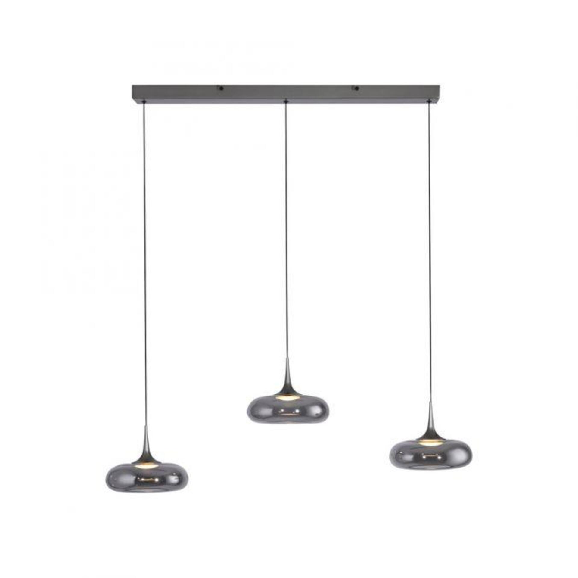 Levně PAUL NEUHAUS JUST LIGHT Kolekce Schöner Wohnen LED závěsné svítidlo POSH, šedé, stmívatelné, Comfort Lift, SimplyDim 3000K