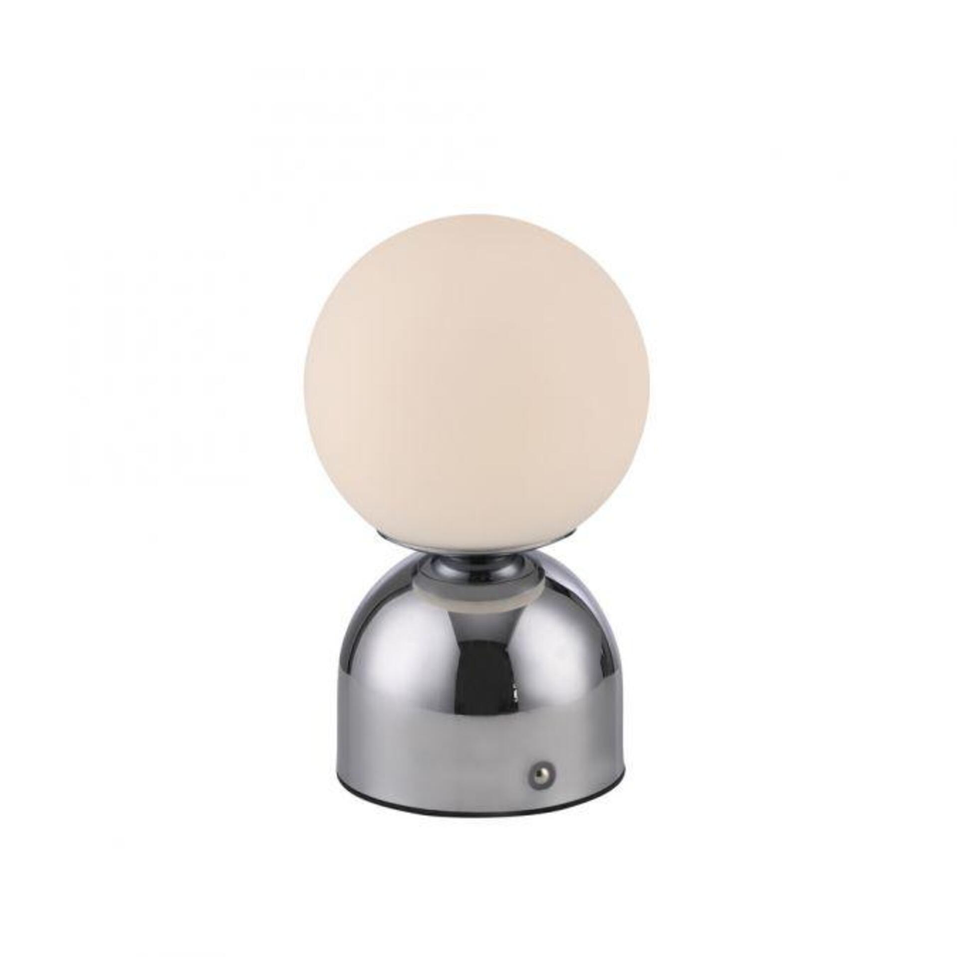 Levně PAUL NEUHAUS JUST LIGHT Kolekce Schöner Wohnen LED bateriové stolní svítidlo RUDI, chrom, nabíjecí přes USB 3000-6000K