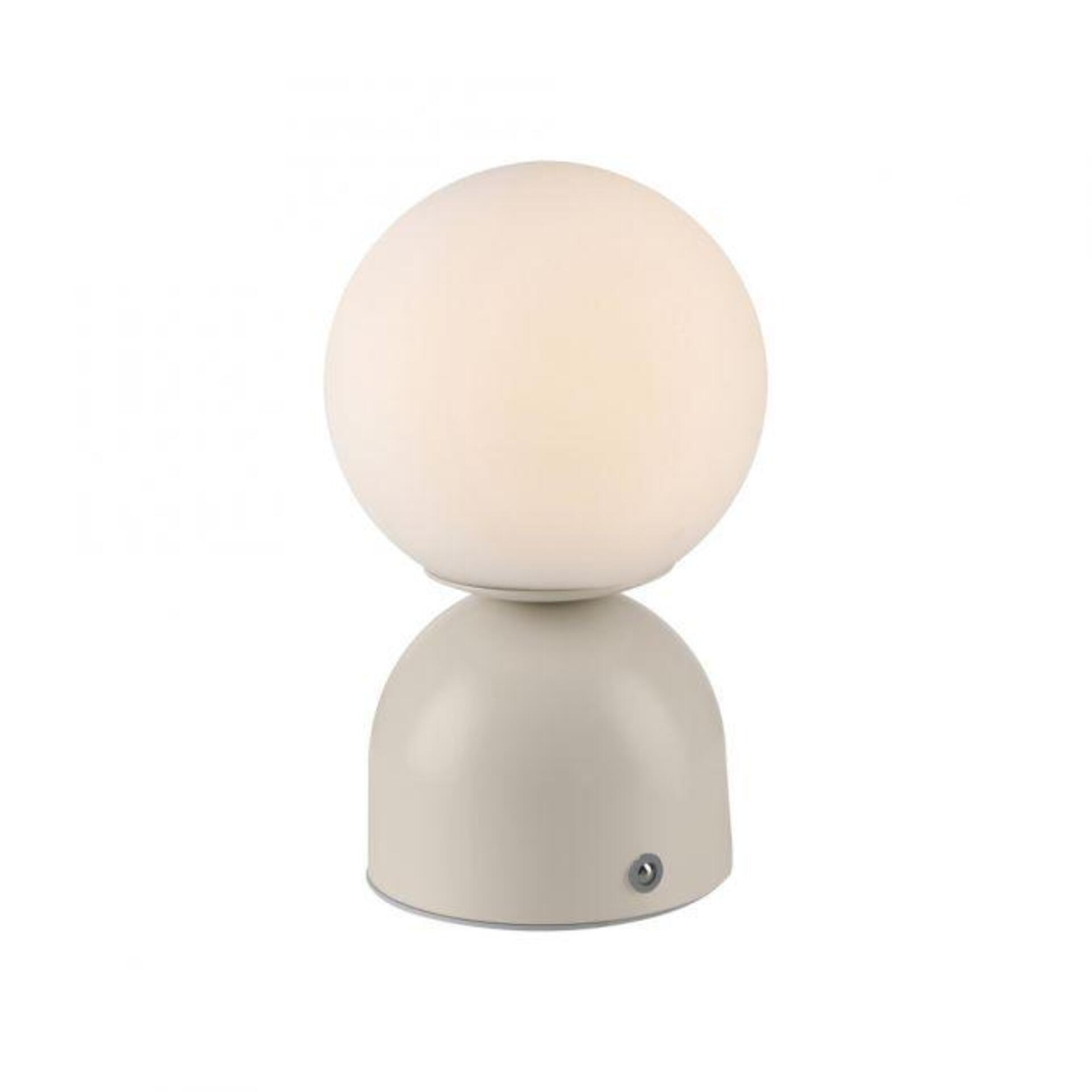 Levně PAUL NEUHAUS JUST LIGHT Kolekce Schöner Wohnen LED bateriové stolní svítidlo RUDI, písková barva, přes USB 3000-6000K