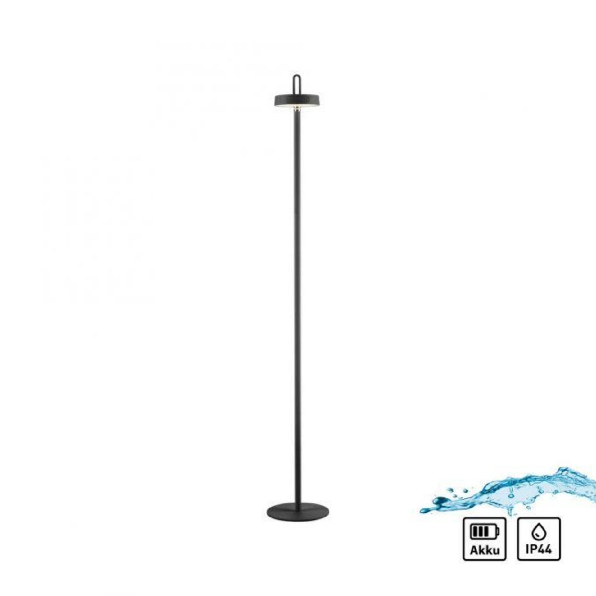 PAUL NEUHAUS JUST LIGHT LED stojací lampa na baterie černá stmívatelné dotykem IP44 paměťová funkce 2700K LD 19311-18