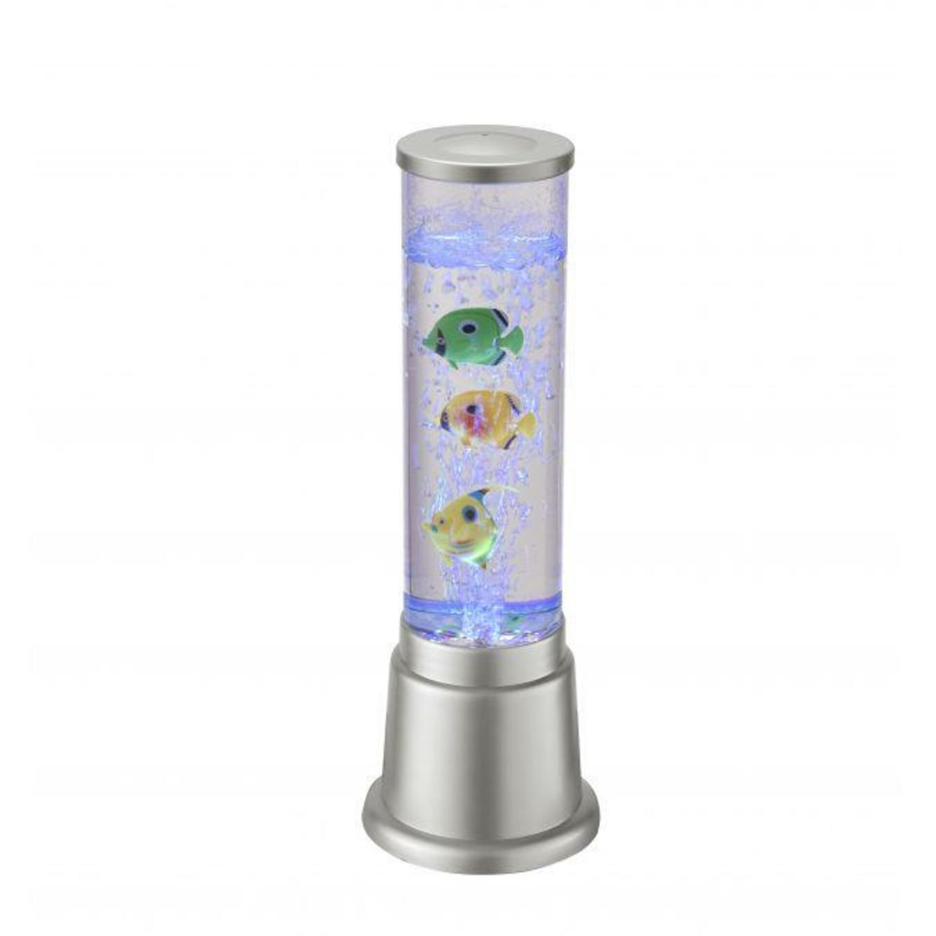 LEUCHTEN DIREKT is JUST LIGHT LED vodní sloupec, stříbrná, průměr 12,5cm, dekorativní RGB LD 85127-21