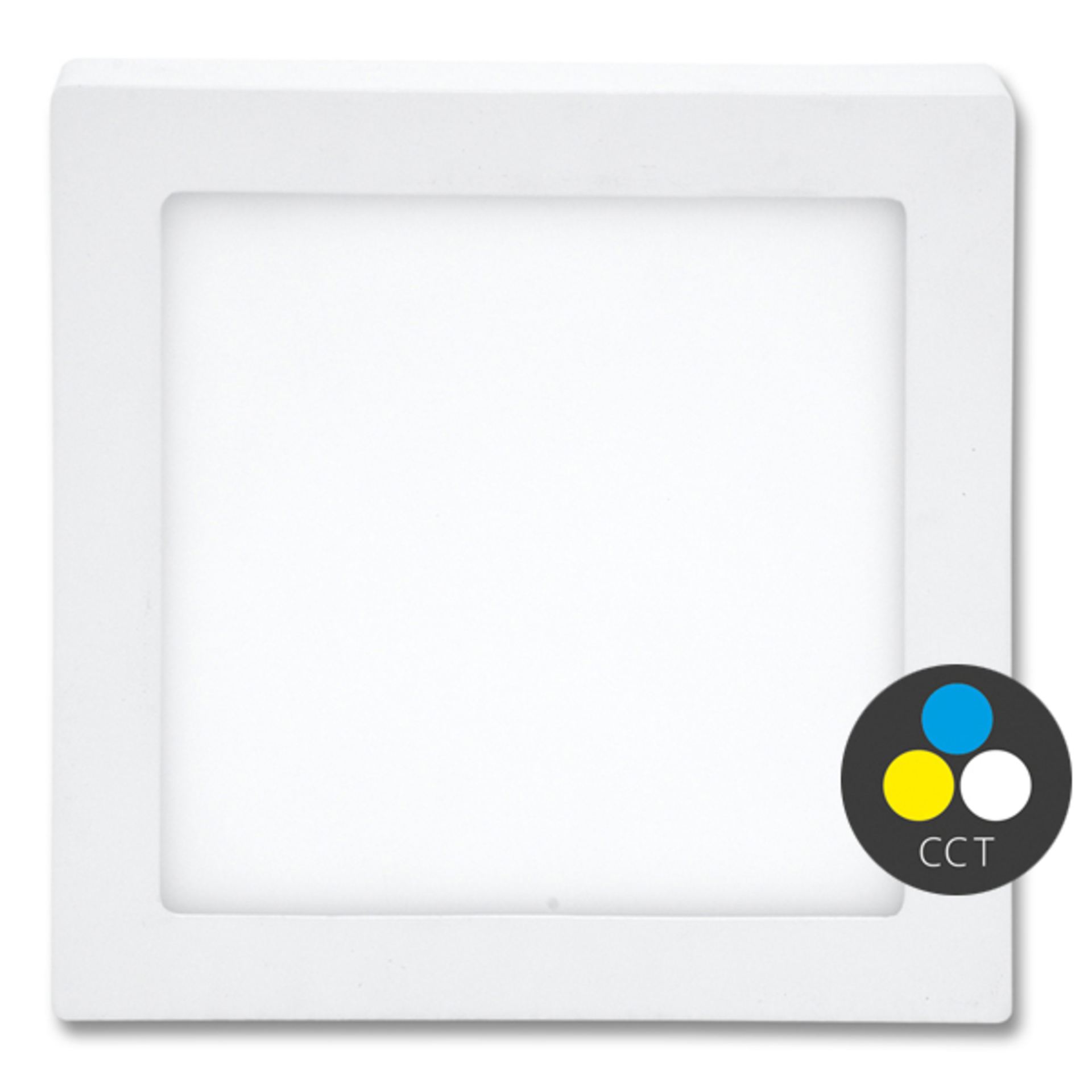 Levně Ecolite SMD panel přisazený 22,5x22,5cm 18W CCT IP20 1620lm LED24V-CSQ-CCT/18W/BI