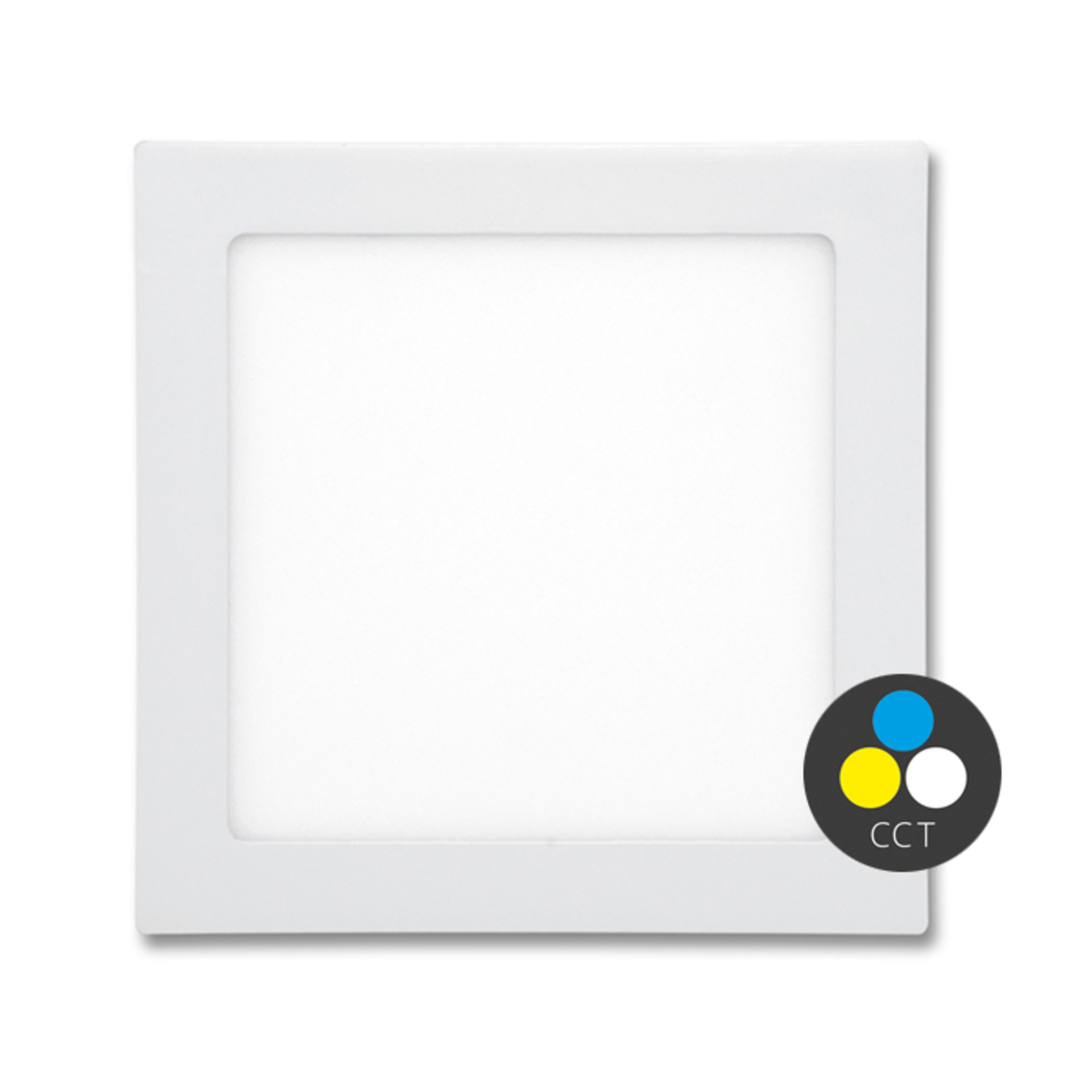 Levně Ecolite SMD panel 17,5x17,5cm 12W CCT IP44 960lm LED24V-WSQ-CCT/12W/BI