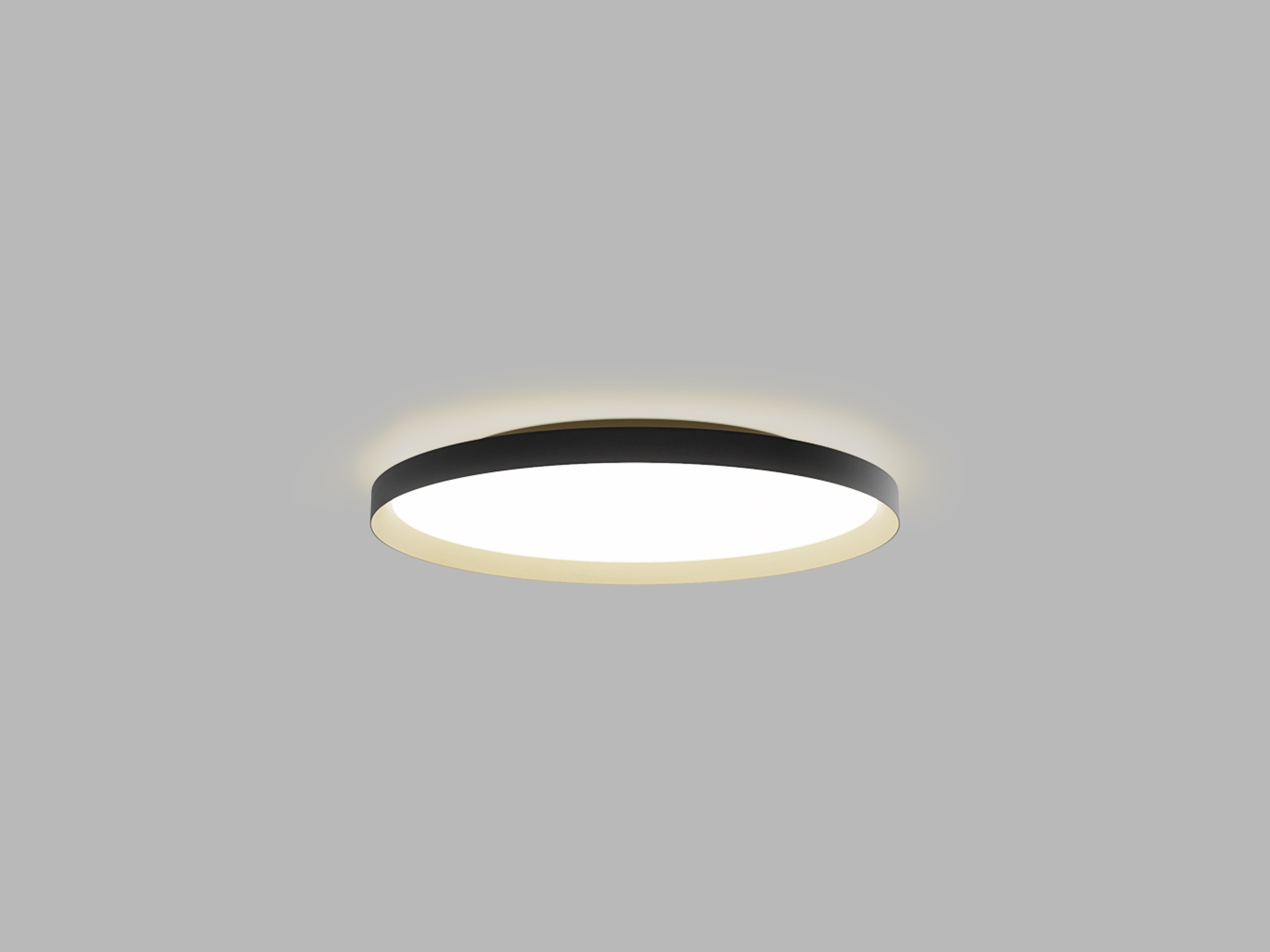 LED2 12749537DT Stropní svítidlo MOON 60, BG TRIAC DIM 60W 2CCT 3000K/4000K černá/zlatá RING