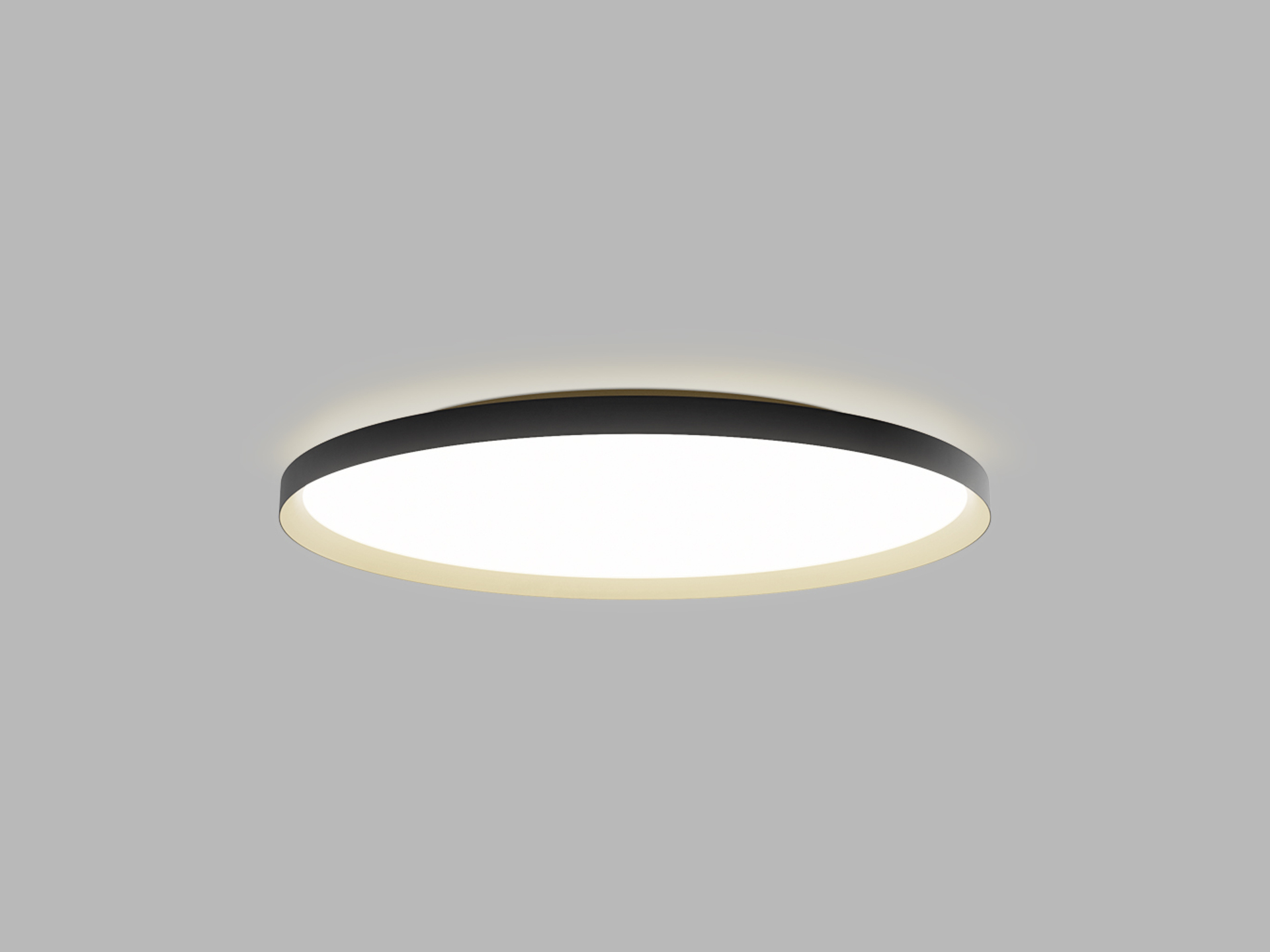 LED2 12750537DT Stropní svítidlo MOON 80, BG TRIAC DIM 88W 2CCT 3000K/4000K černá/zlatá RING