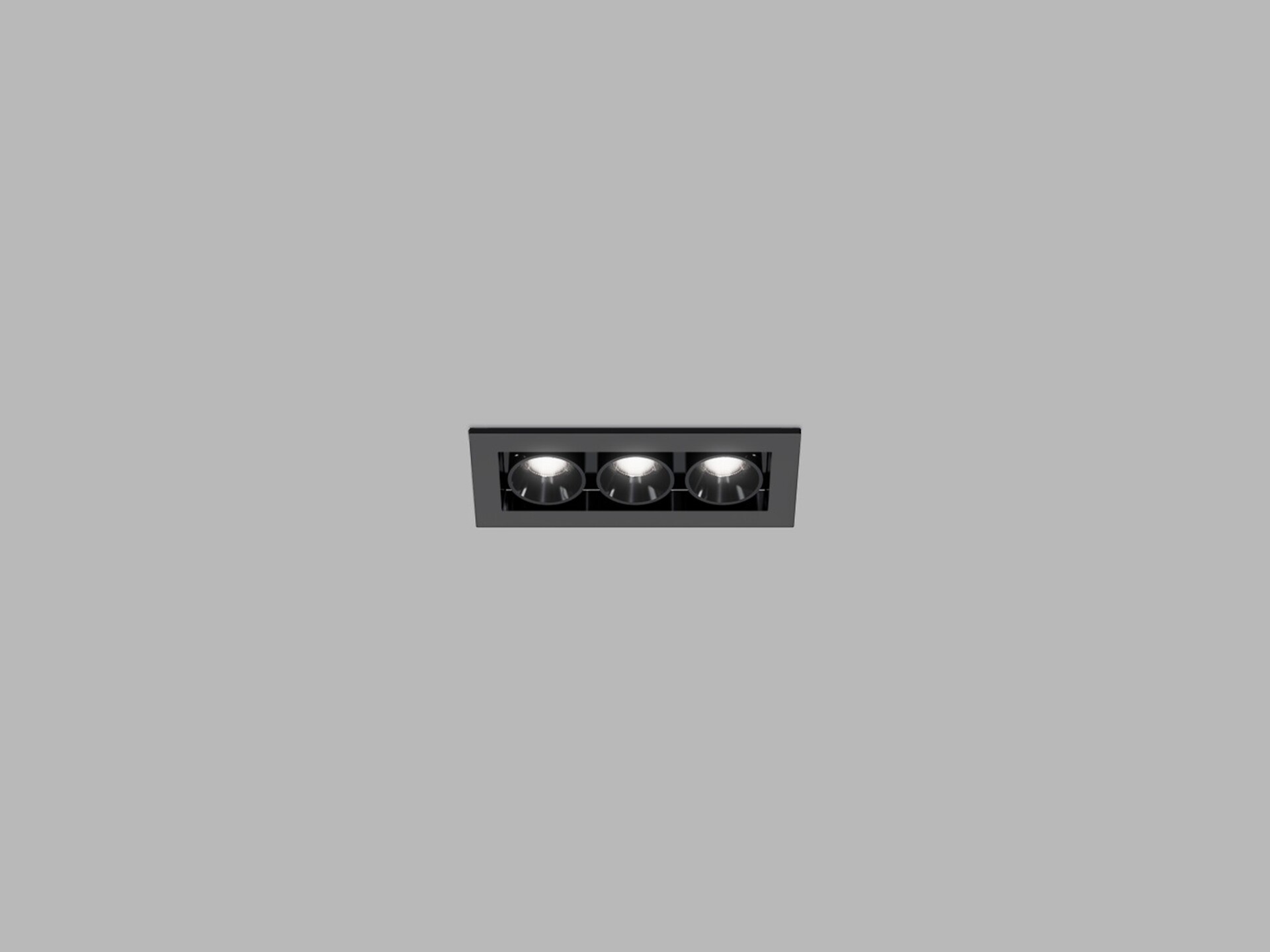 Levně LED2 2560153 Zápustné svítidlo RIVA MINI 3, B 6W 3000K/3500K/4000K UGR černá