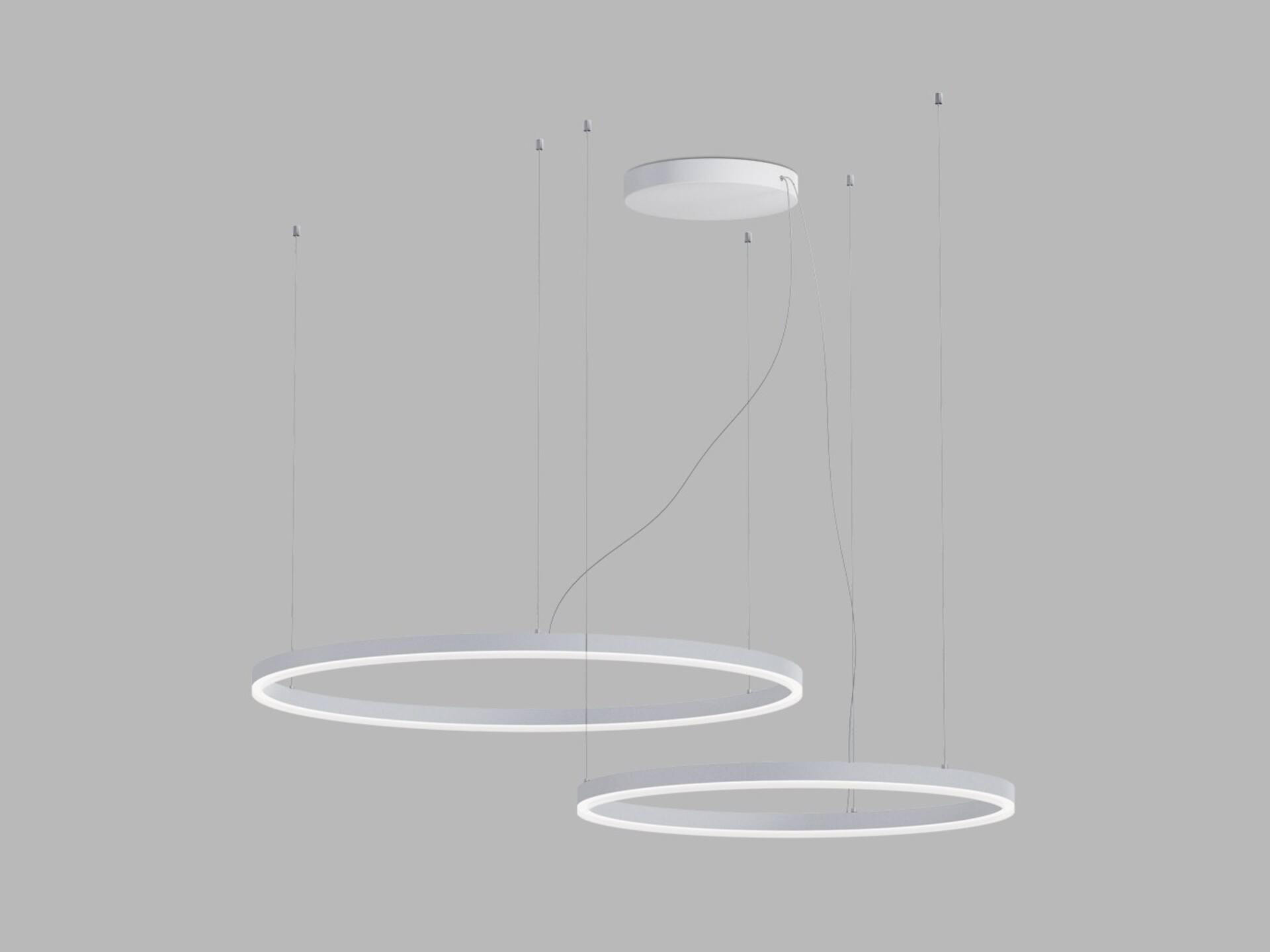 Levně LED2 3274671CSTW Závěsné svítidlo CIRCLE SET 2 P-Z, W CASAMBI TW 104W 2700K-4000K bílá