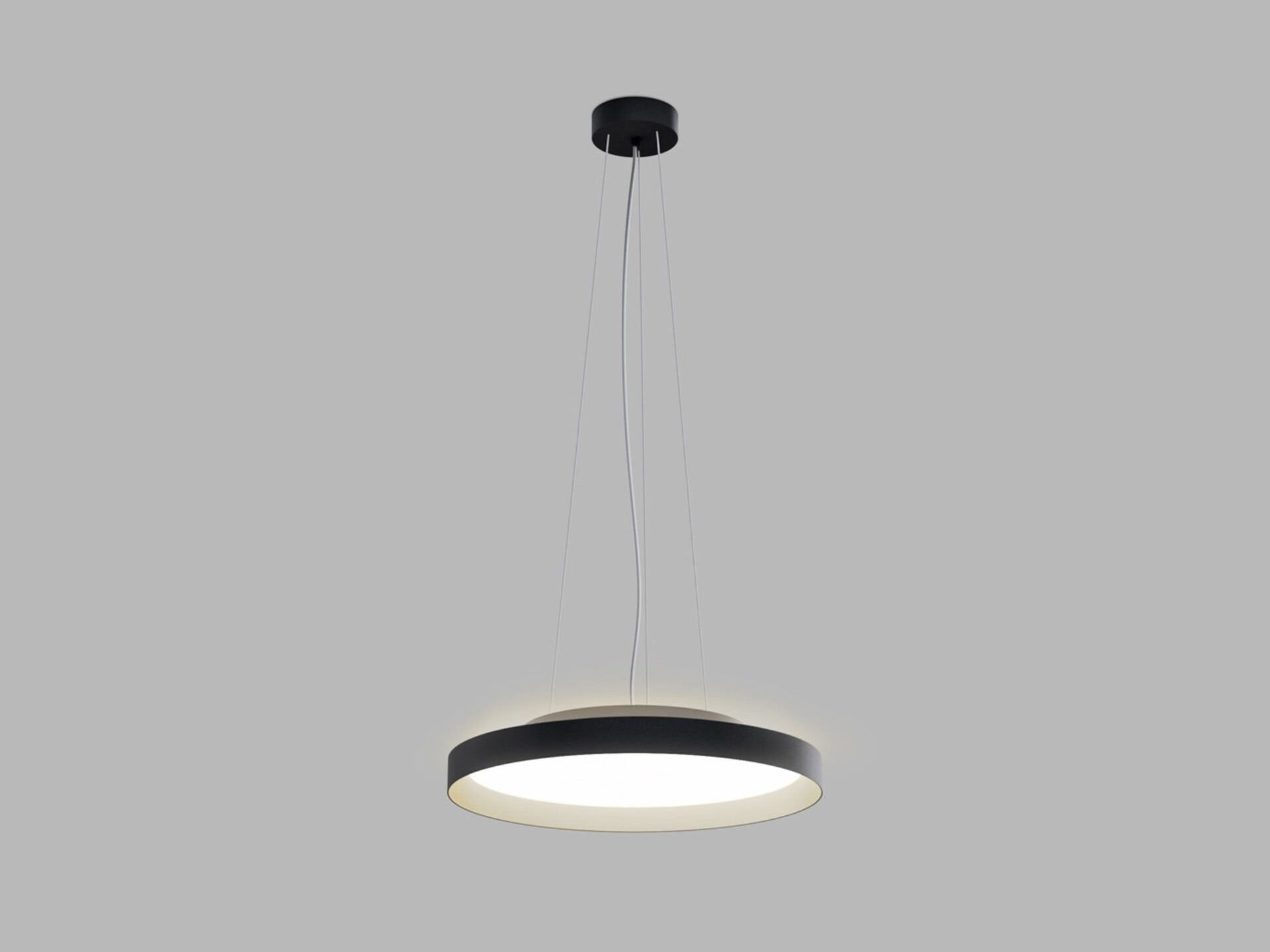 Levně LED2 32748737 Závěsné svítidlo MOON 40 P/N-Z, BCH 36W (30+6) 2700K/3000K/4000K černá/šampaň