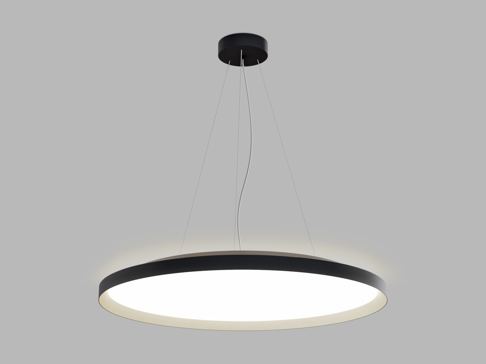 Levně LED2 32750737D Závěsné svítidlo MOON 80 P/N-Z, BCH DALI/PUSH 88W (76+12) 2700K/3000K/4000K černá/šampaň