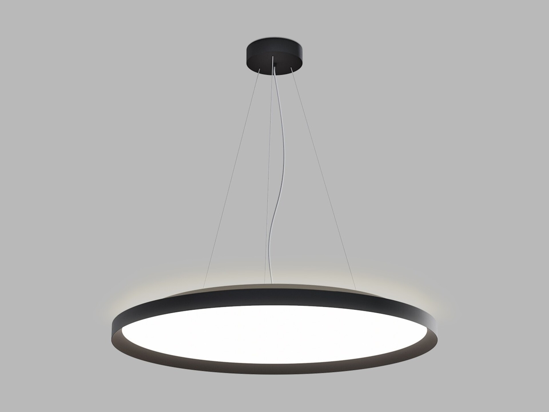 Levně LED2 3275073D Závěsné svítidlo MOON 80 P/N-Z, B DALI/PUSH 88W (76+12) 2700K/3000K/4000K černá