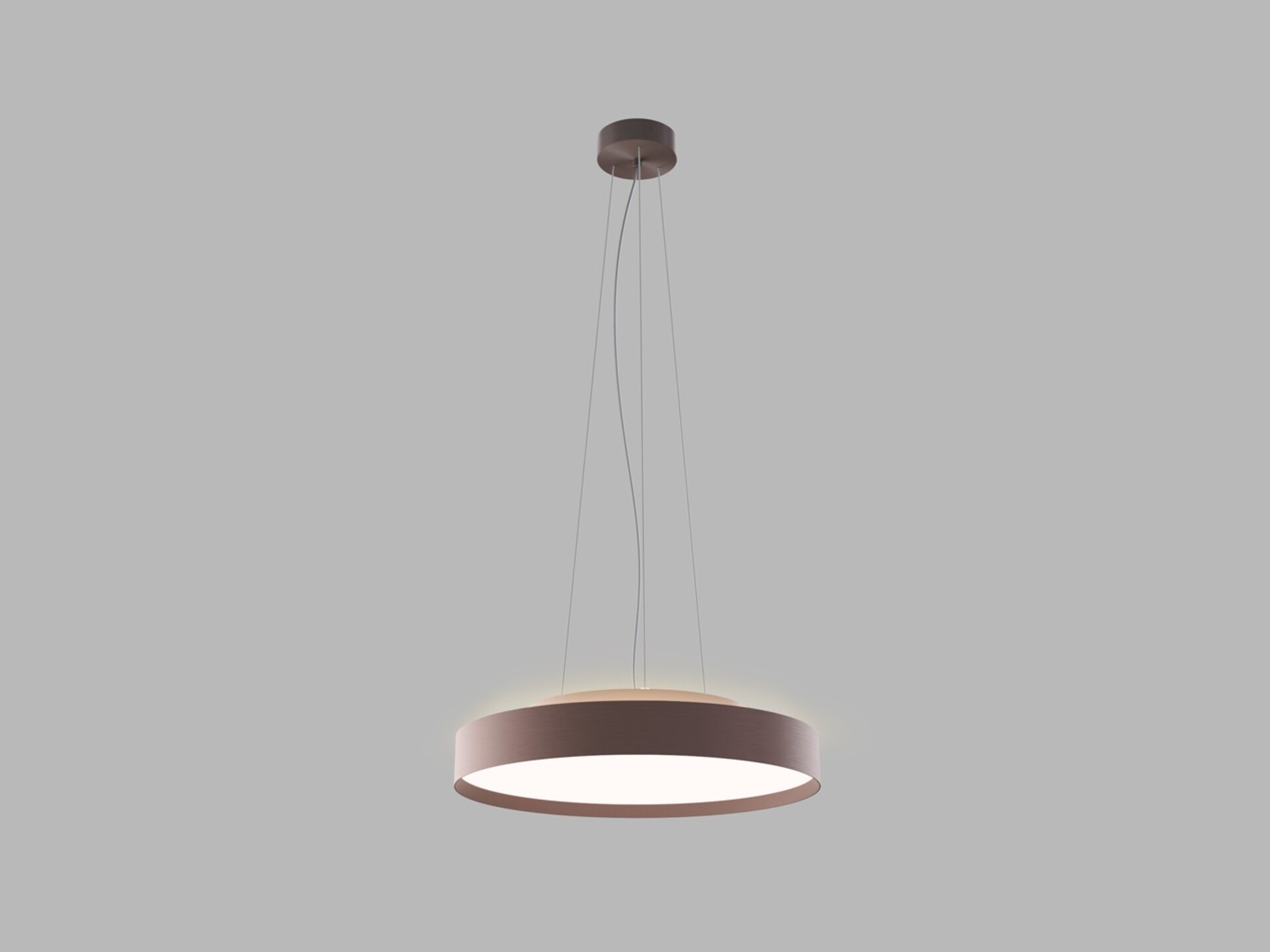 Levně LED2 3275878DT Závěsné svítidlo TORO 40 P/N-Z, CF TRIAC 32+8W 2700K/3000K/4000K hnědá