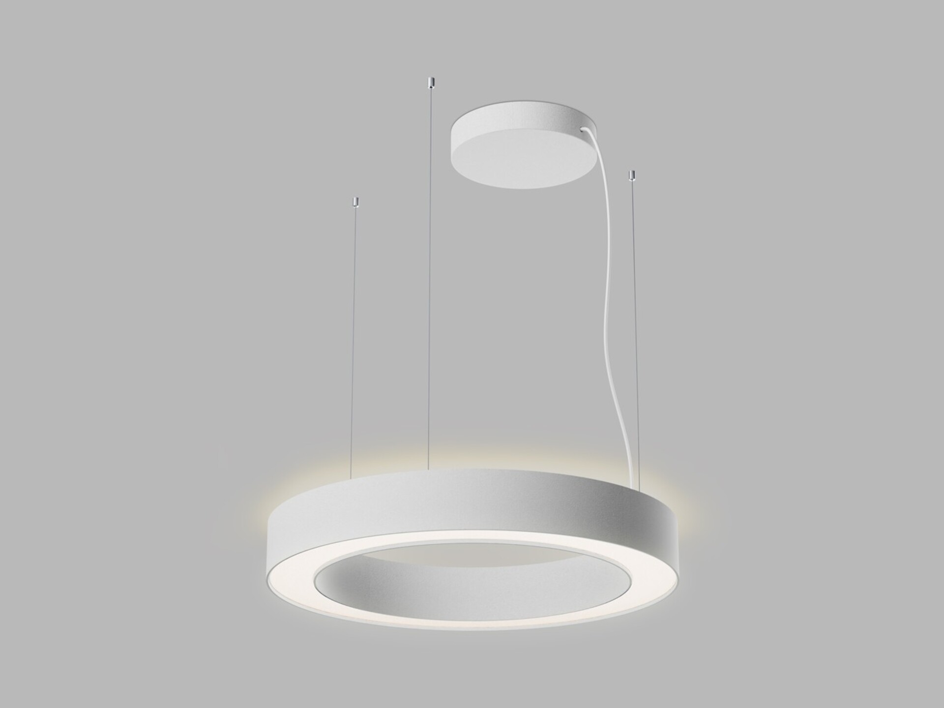 Levně LED2 3276371D Závěsné svítidlo SATURN SLIM II 60 P/N-Z, W DALI/PUSH 60W (40+20) 2700K/3000K/4000K bílá
