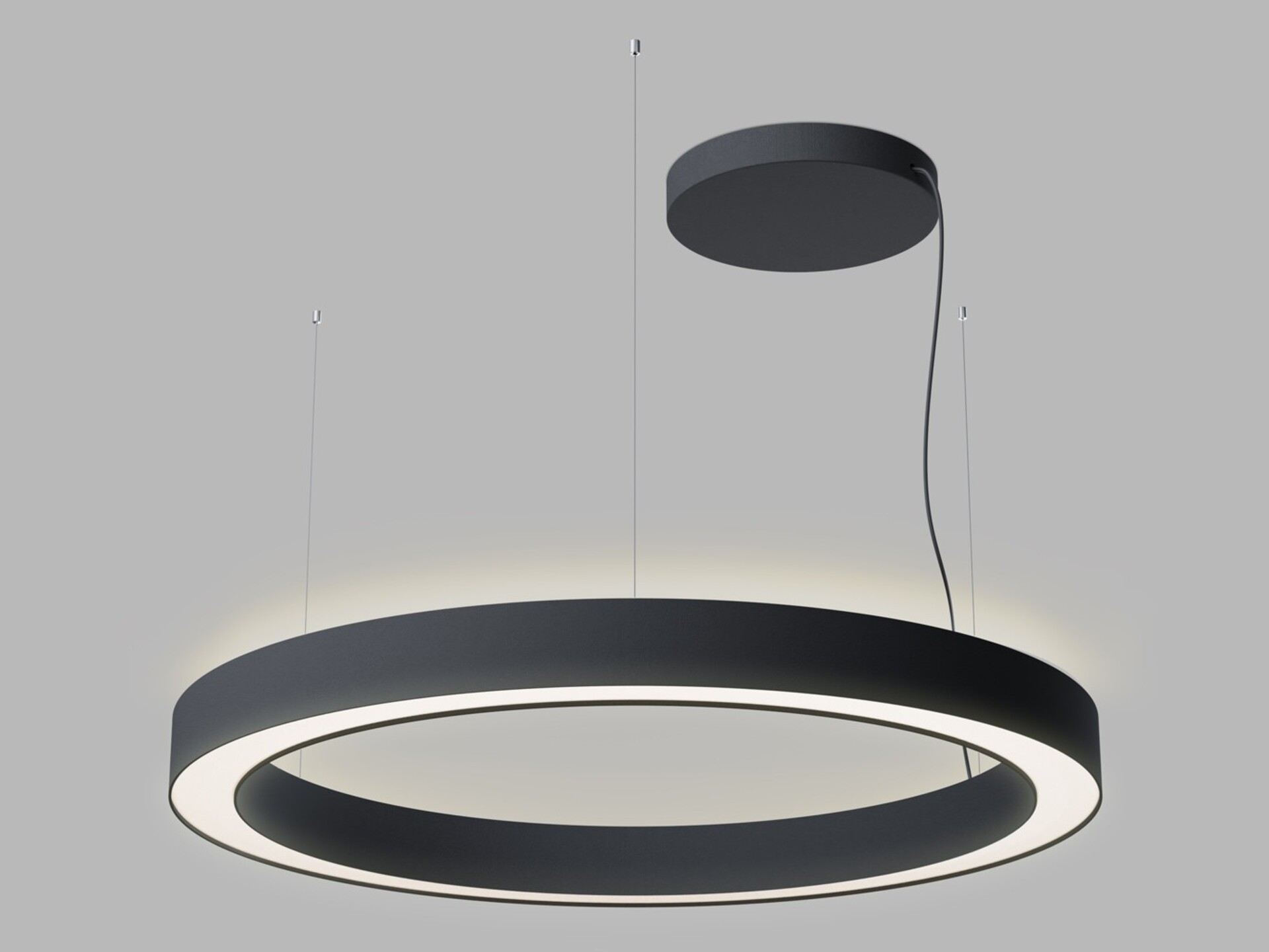 Levně LED2 3276573ZBTW Závěsné svítidlo SATURN SLIM II 100 P/N-Z, B ZIGBEE TW 120W (80+40) 2700K-4000K černá