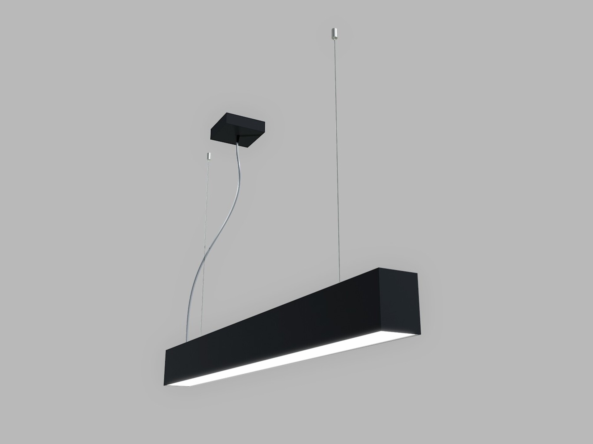 Levně LED2 3314153DT Závěsné svítidlo LINO II 90 P-Z, B TRIAC 24W 3000K/3500K/4000K černá