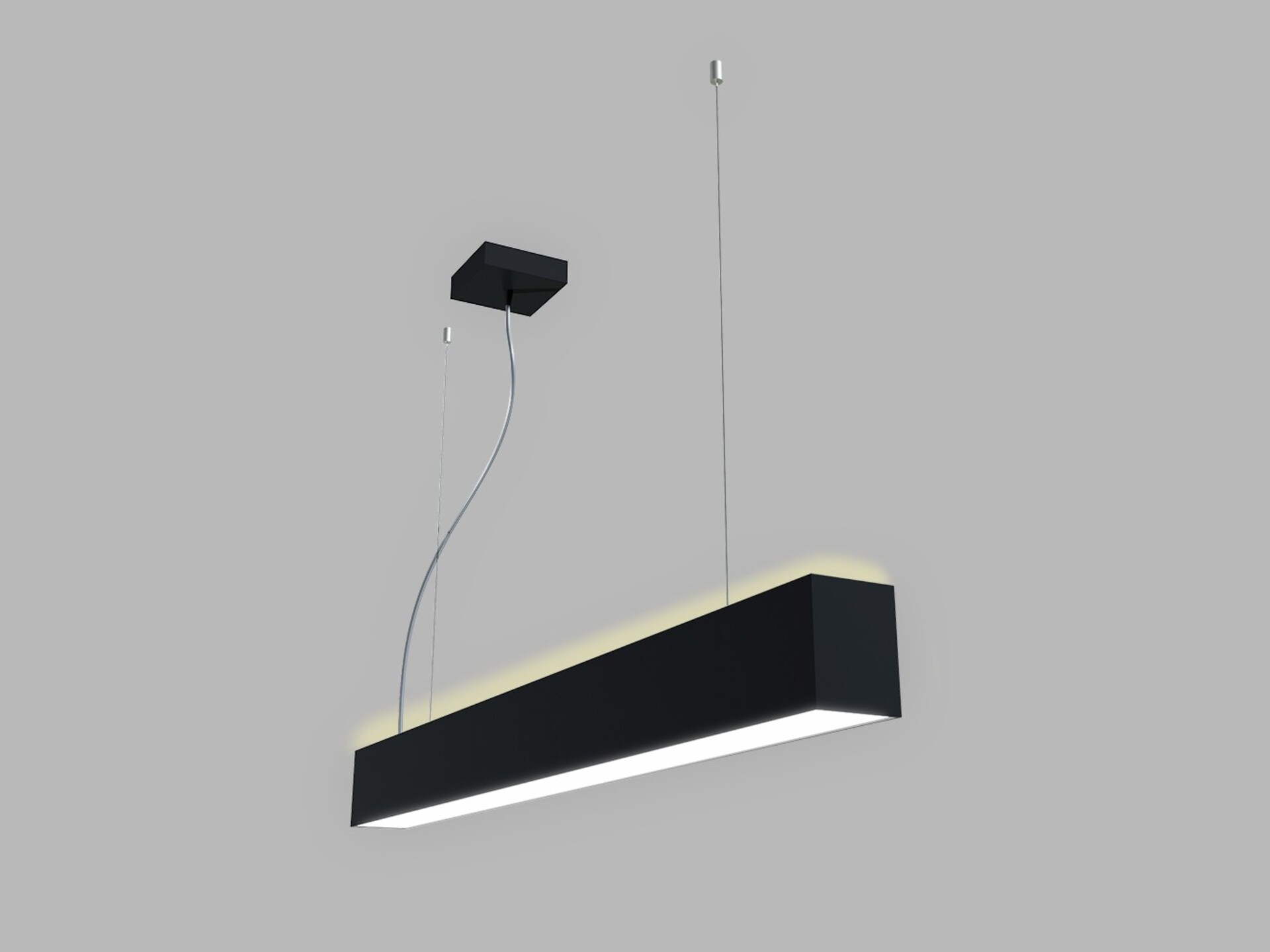 Levně LED2 3314853DT Závěsné svítidlo LINO II 90 P/N-Z, B TRIAC 24W 3000K/3500K/4000K UGR černá