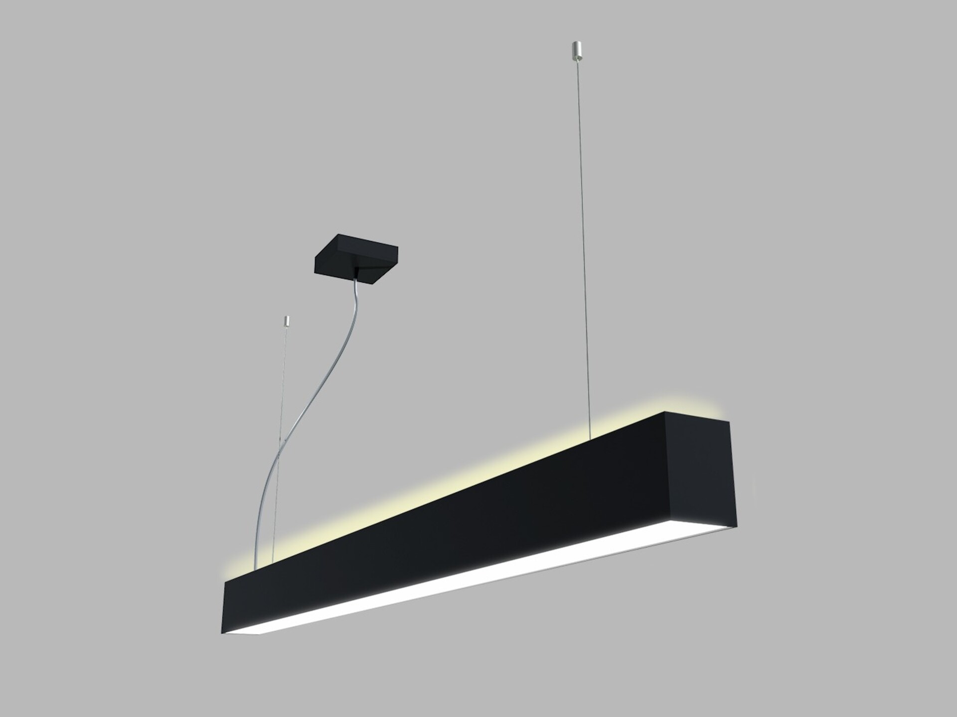 Levně LED2 3314953DT Závěsné svítidlo LINO II 120 P/N-Z, B TRIAC 32W 3000K/3500K/4000K UGR černá