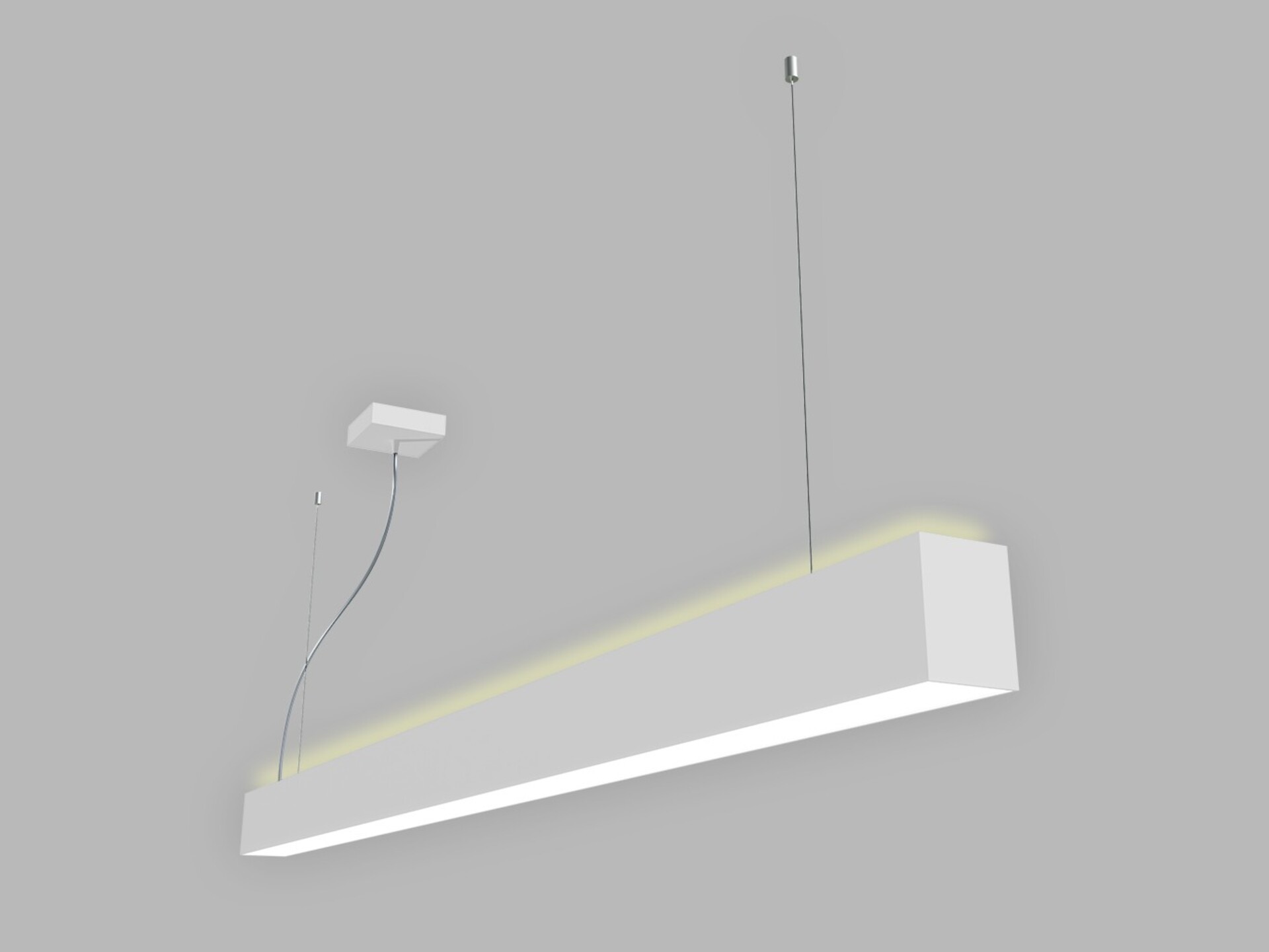 Levně LED2 3315051DT Závěsné svítidlo LINO II 150 P/N-Z, W TRIAC 49W 3000K/3500K/4000K UGR bílá