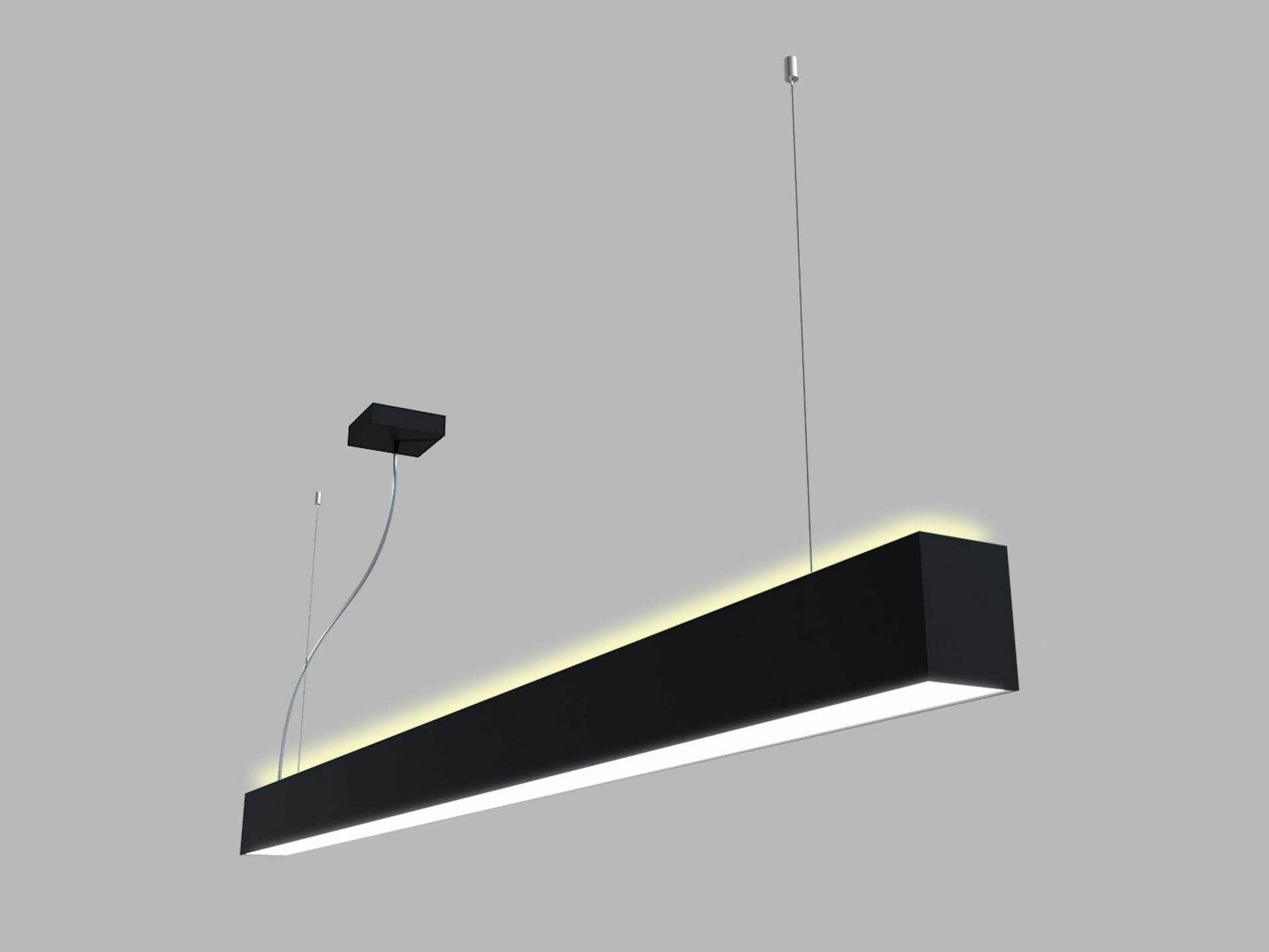 Levně LED2 3315053DT Závěsné svítidlo LINO II 150 P/N-Z, B TRIAC 49W 3000K/3500K/4000K UGR černá