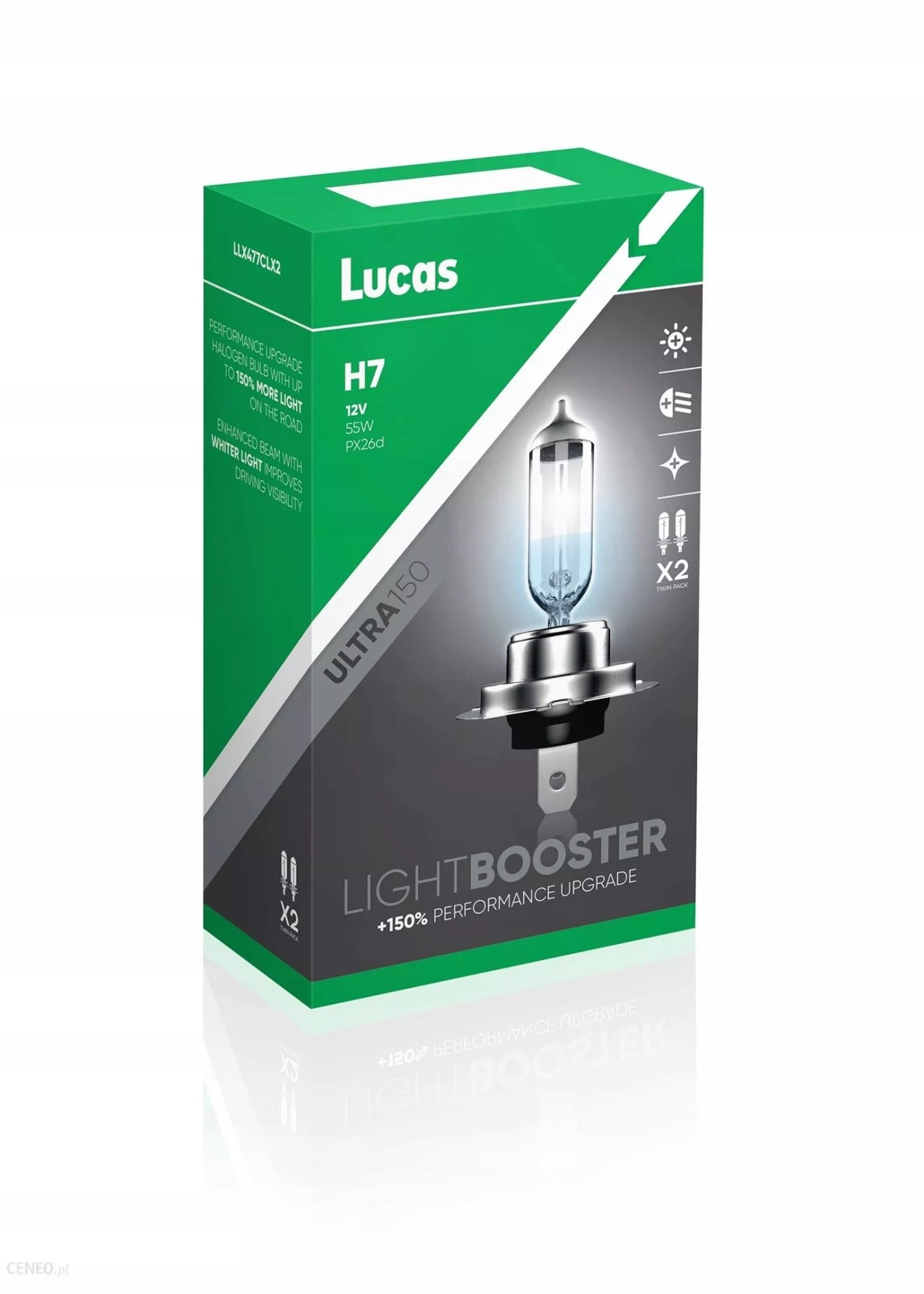 Levně Lucas H7 ULTRA150 +150% 55W 12V 2ks LLX477CLX2