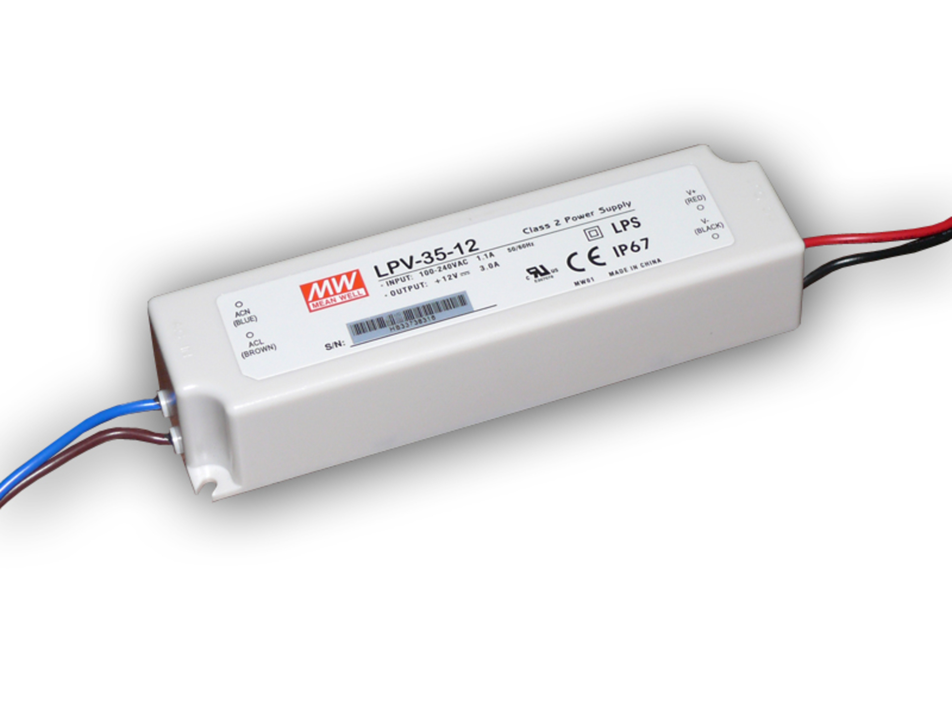 Levně MEAN WELL MEANWELL LPV-35-12V Meanwell LED DRIVER IP67