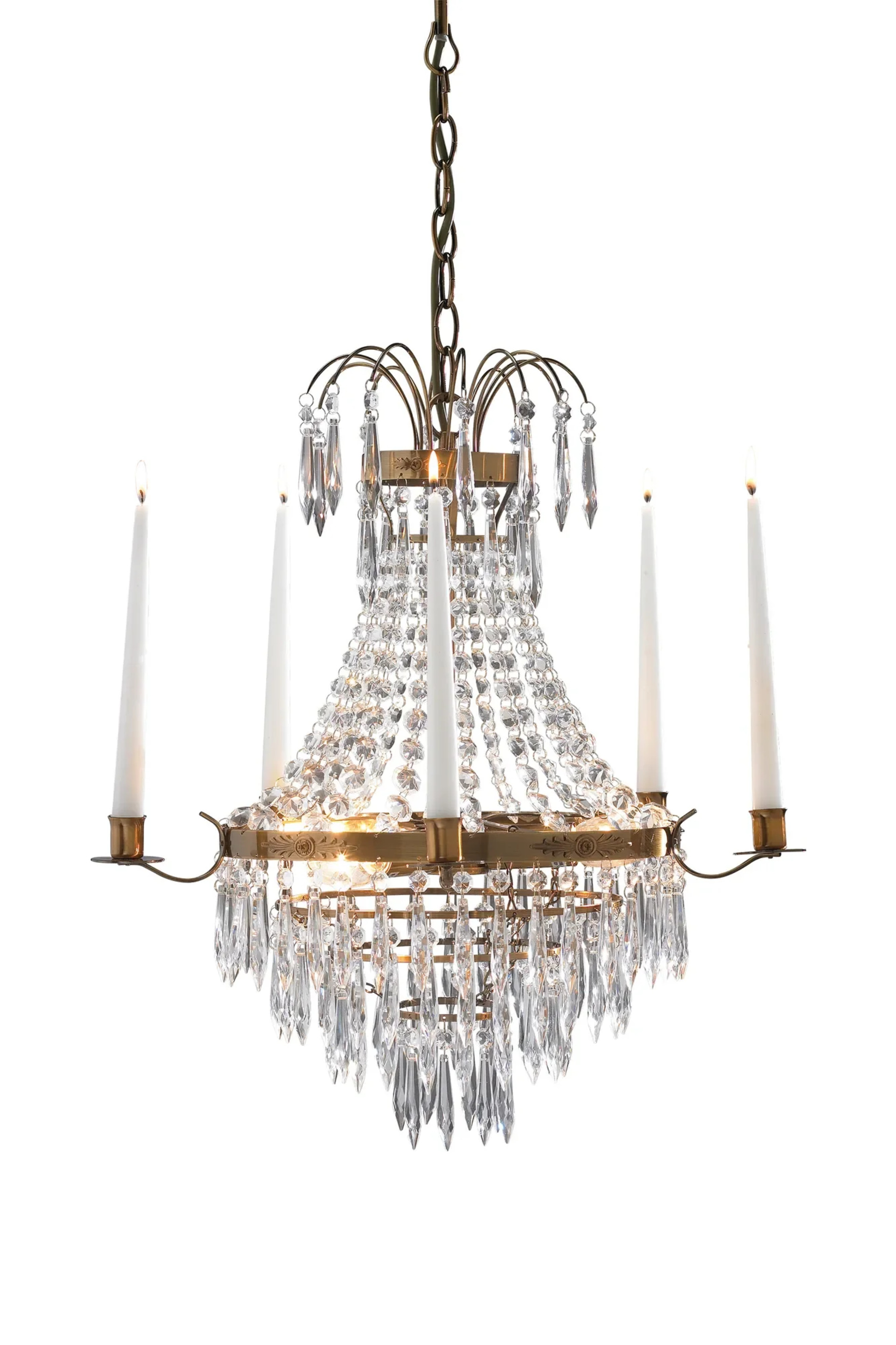 Levně MARKSLOJD Markslöjd Krageholm lustr staromosaz 50 cm