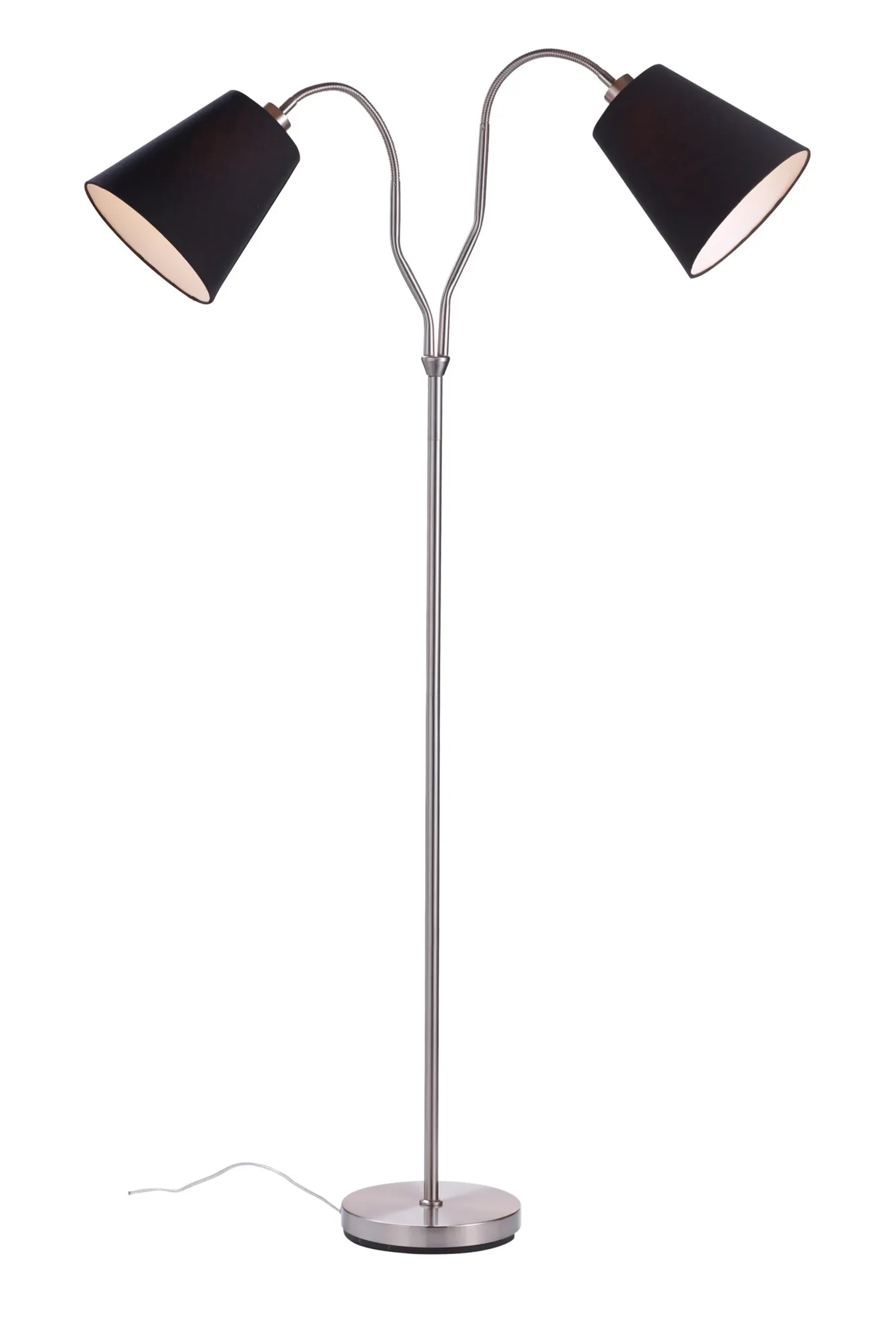 Levně MARKSLOJD Markslöjd Modena stojací lampa stříbrná/černá