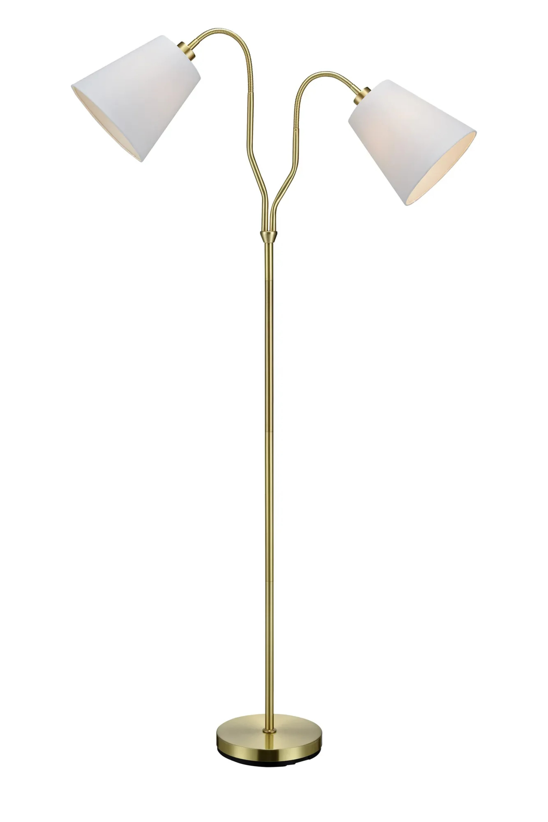 Levně MARKSLOJD Markslöjd Modena stojací lampa mosaz/bílá