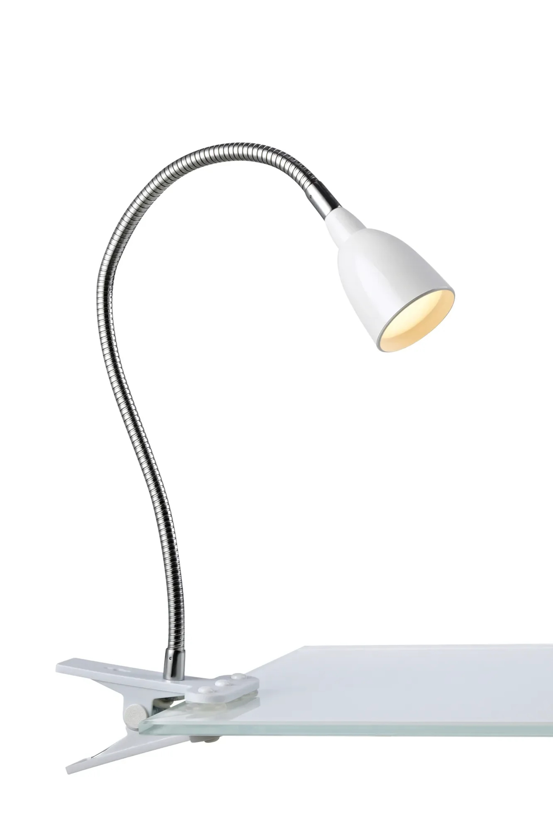 Levně MARKSLOJD Markslöjd stolní lampa Tulip Klip bílá