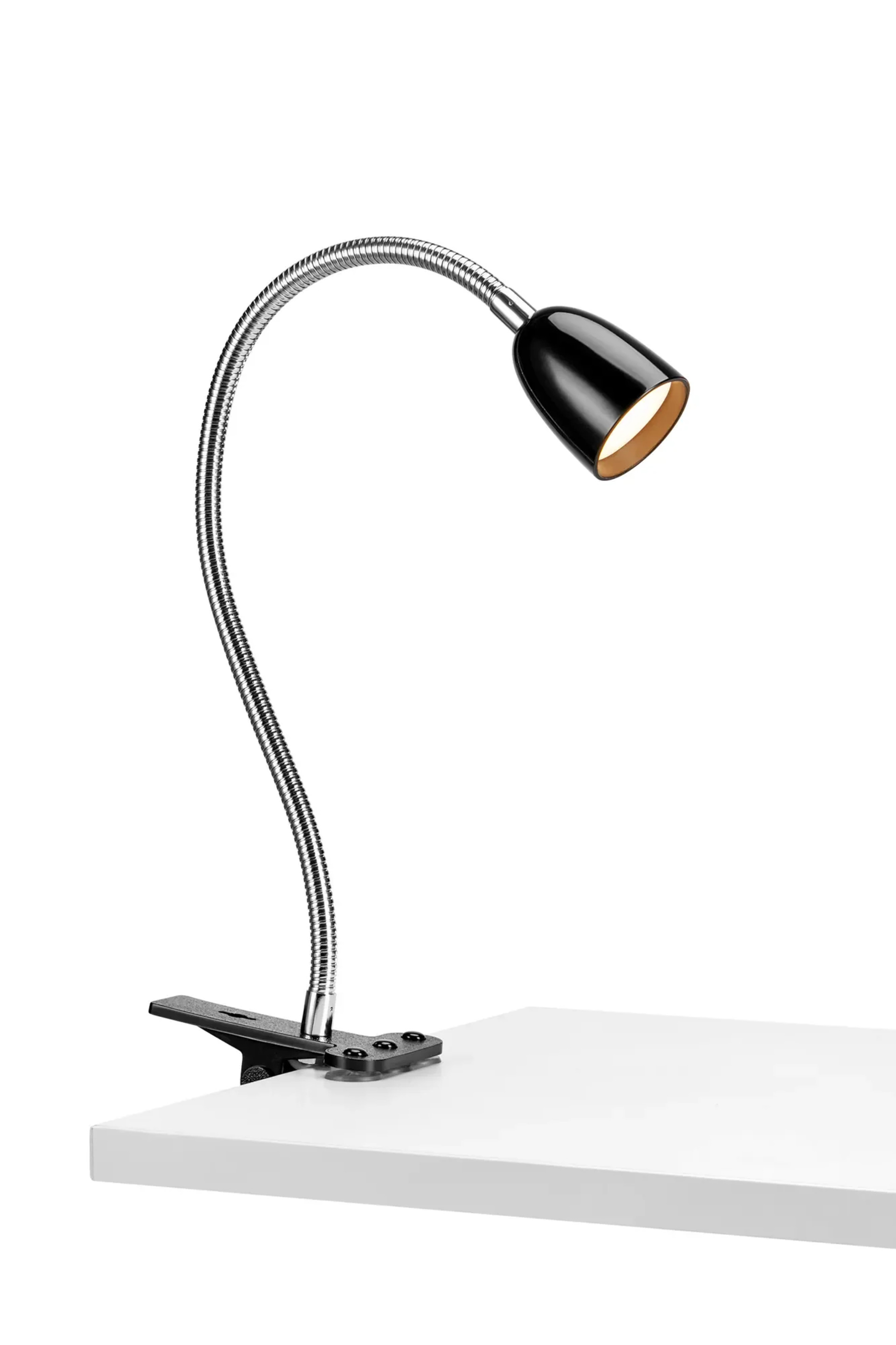 Levně MARKSLOJD Markslöjd stolní lampa Tulip s klipem černá