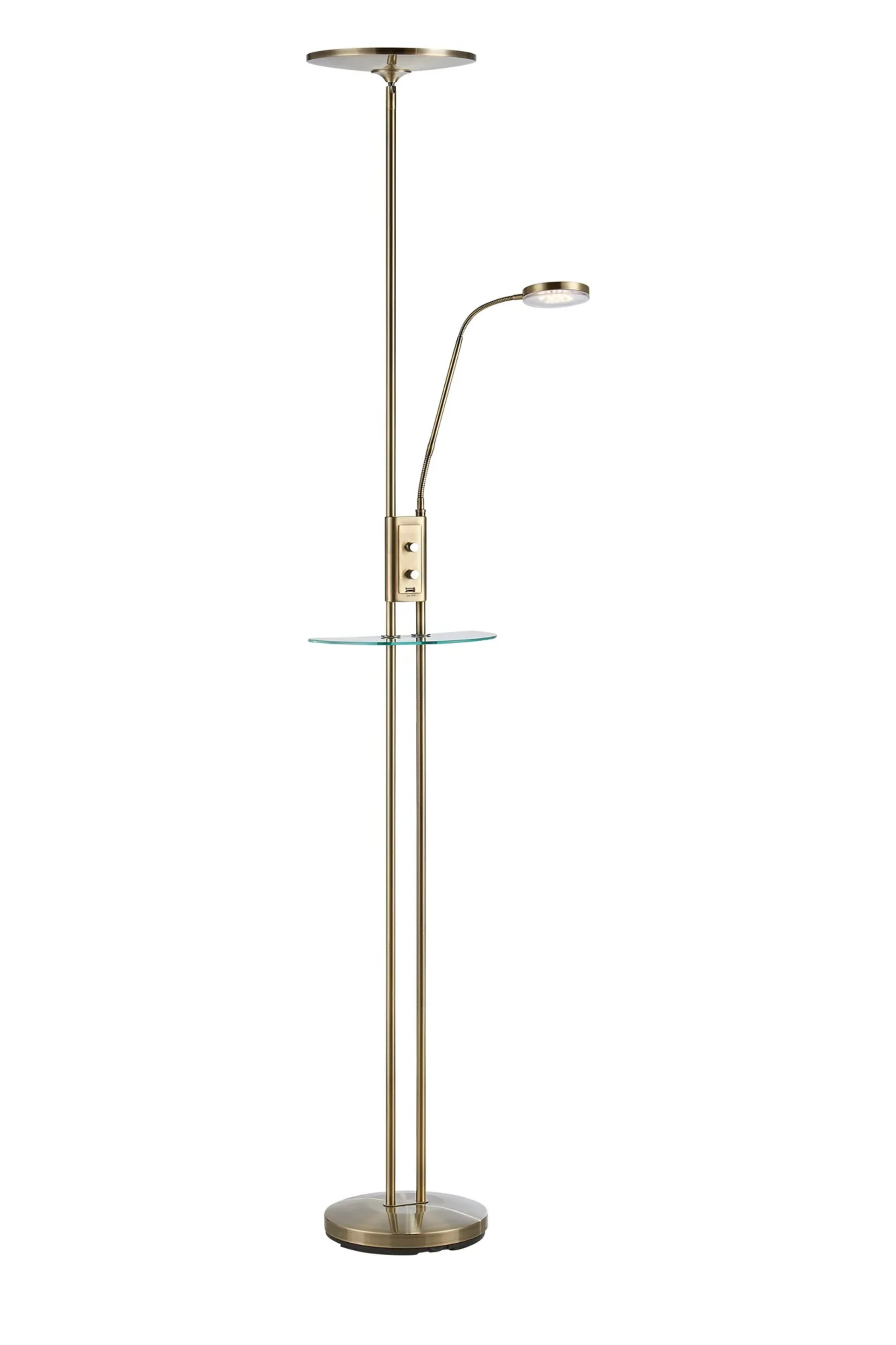Levně MARKSLOJD Markslöjd Friend LED stojací lampa staromosaz