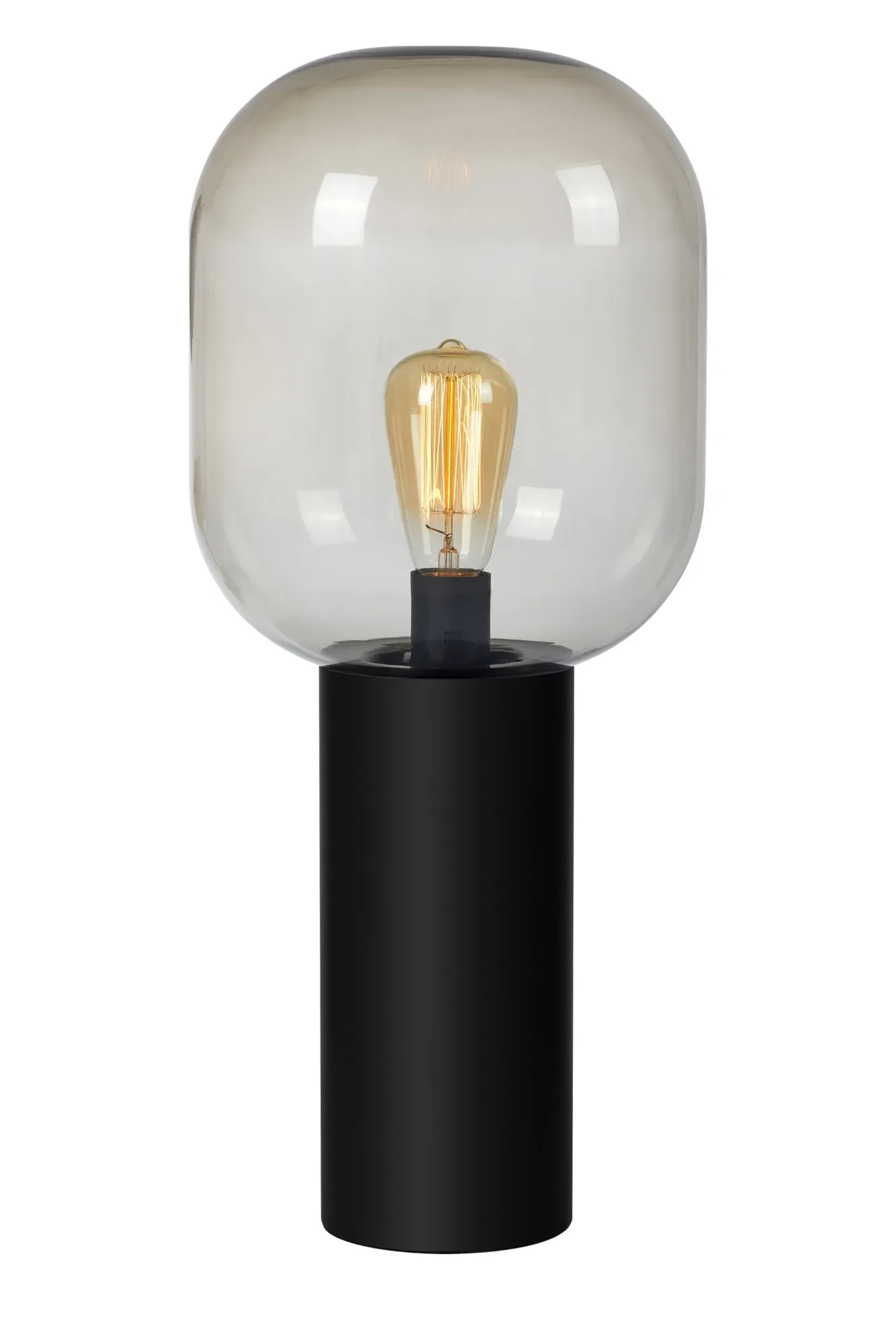 Levně MARKSLOJD Markslöjd stolní lampa Brooklyn černá/kouřová 56 cm
