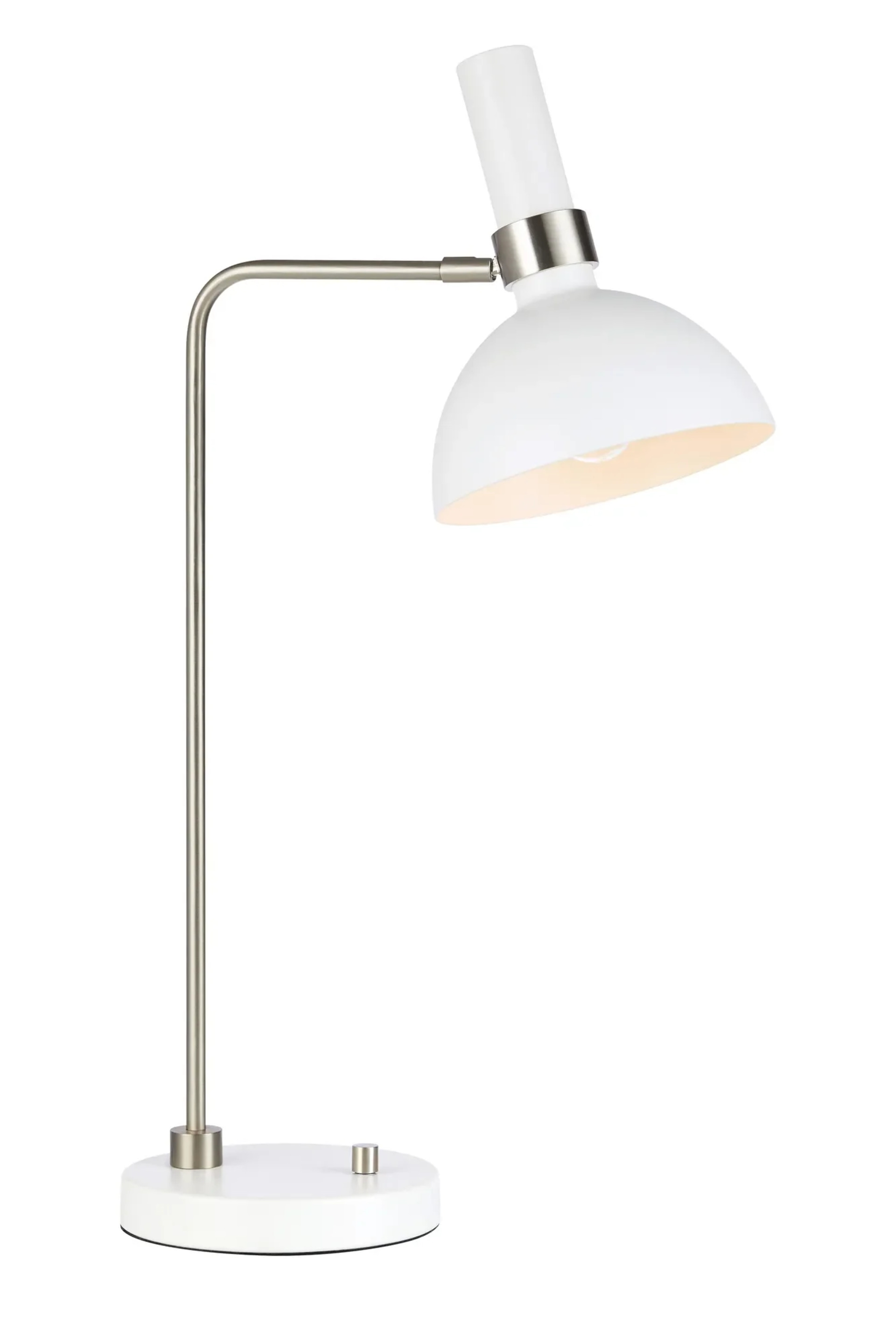 Levně MARKSLOJD Markslöjd stolní lampa Larry bílá/chrom
