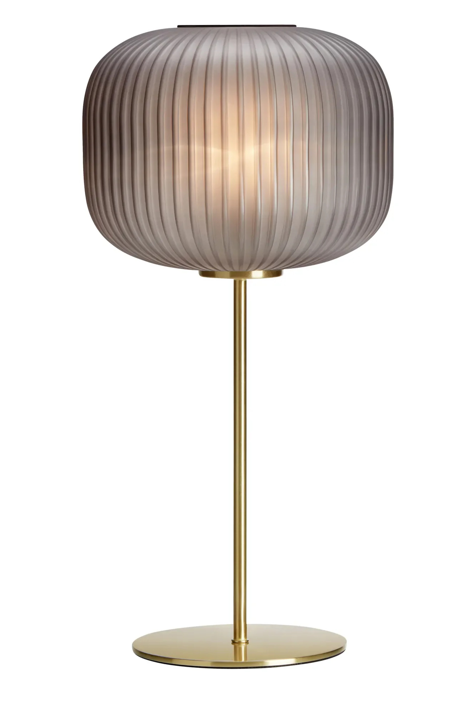 Levně MARKSLOJD Markslöjd stolní lampa Sober mosaz/kouřová